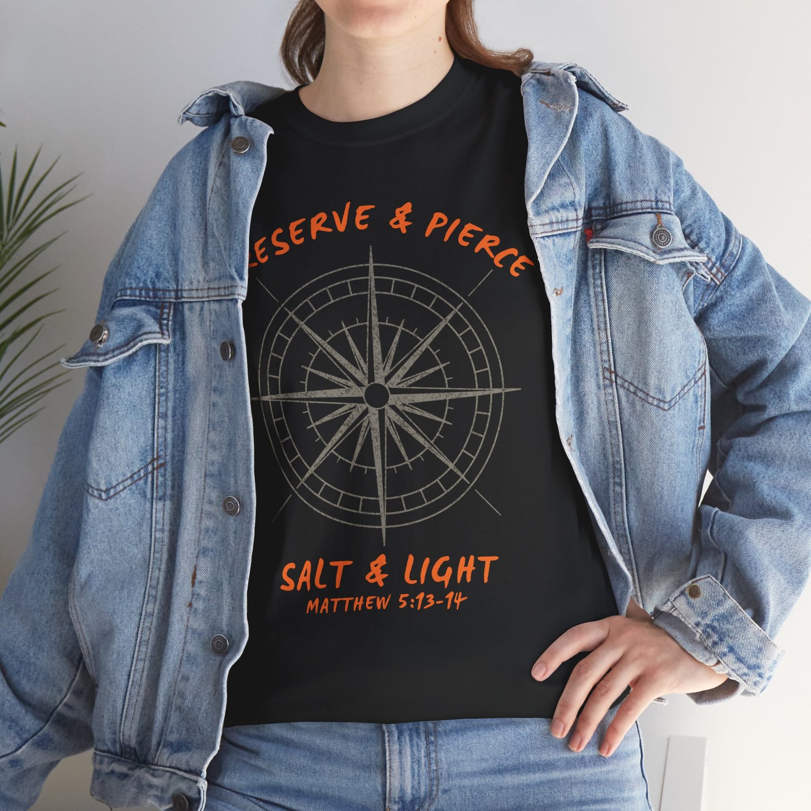 Compass Graphic Tee — "Salt and Light" Inspirational Christian T-Shirt - Image 31