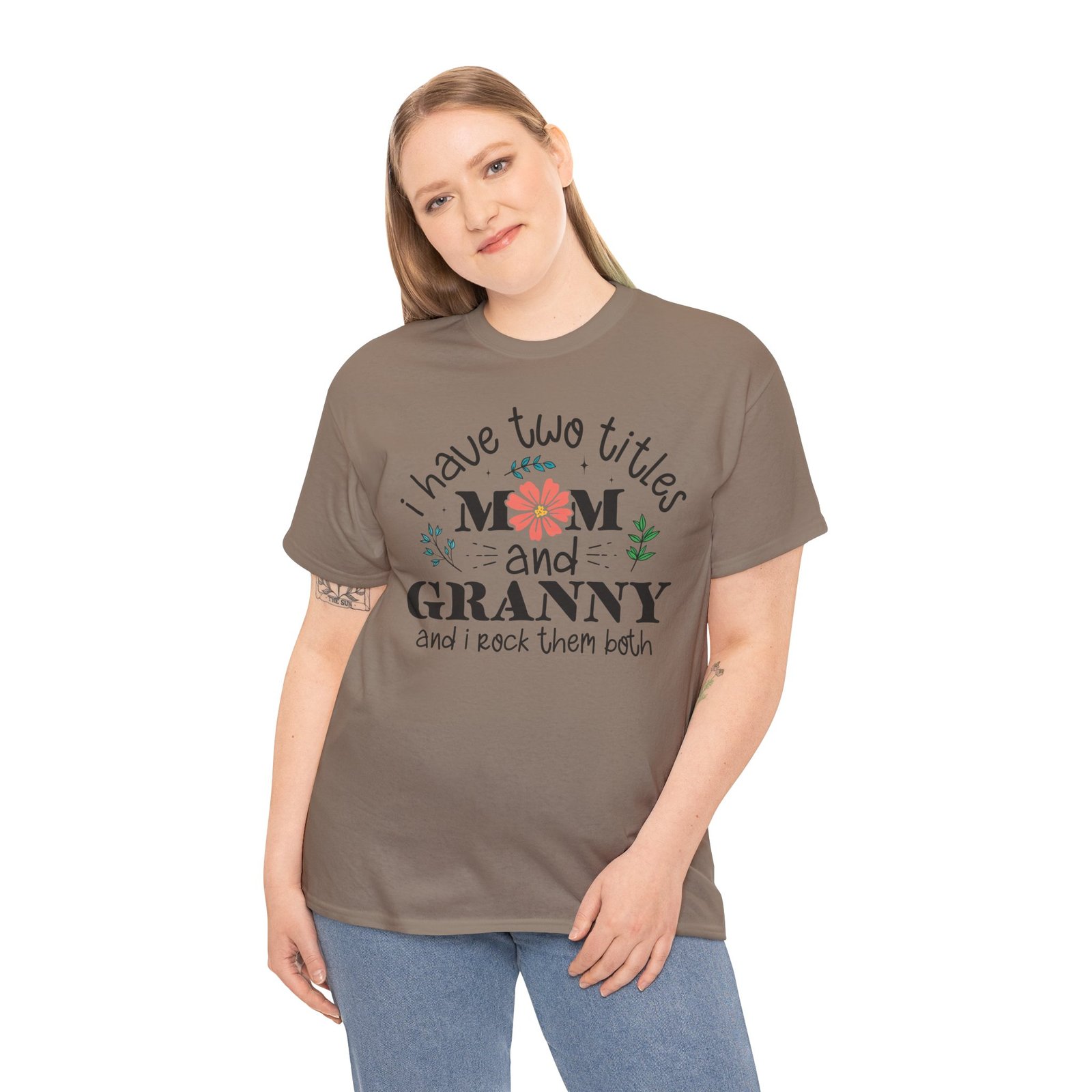 I Have Two Titles: Mom and Granny T-Shirt - Image 34