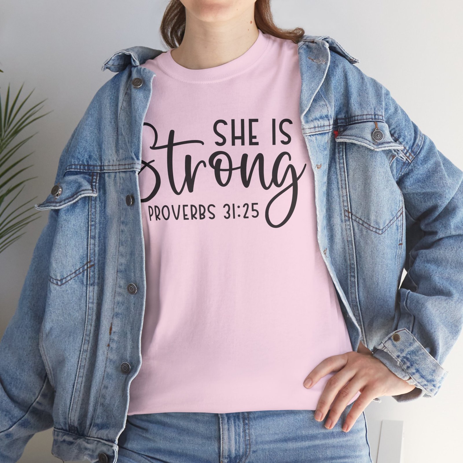 Proverbs 31 'She is Strong' — Inspirational Christian Tee - Image 7