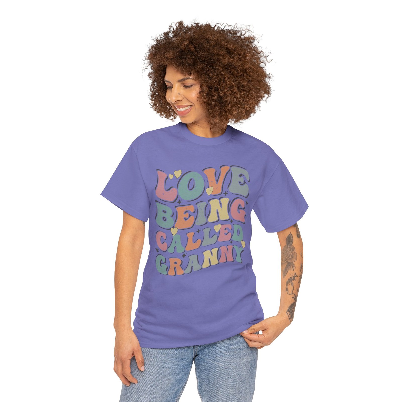 Love Being Called Granny T-Shirt — Proud Granny Tee - Image 68