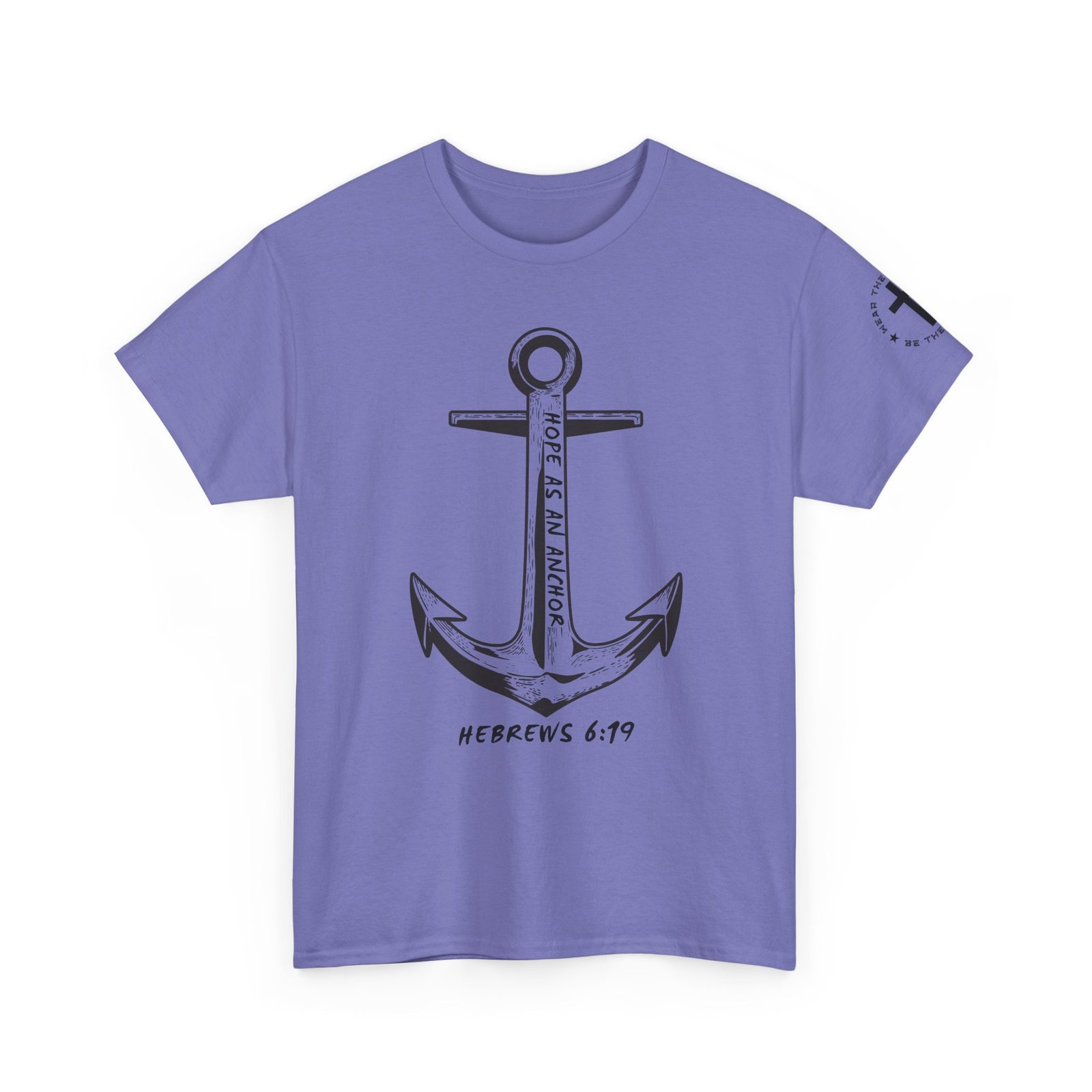 Anchor Faith T-Shirt – Hebrews 6:19 Christian Nautical Tee - Image 93