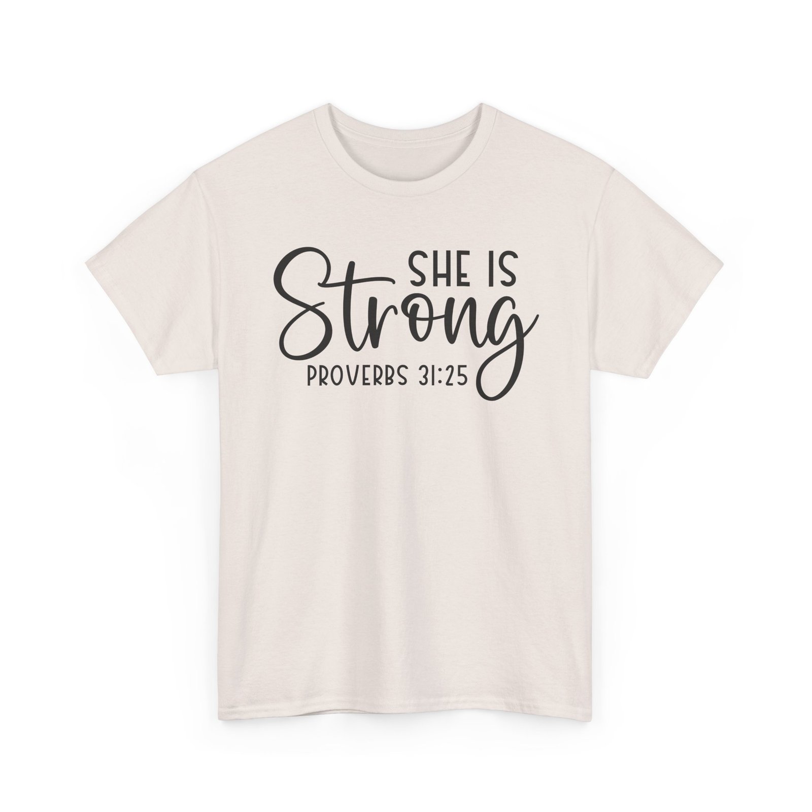 Proverbs 31 'She is Strong' — Inspirational Christian Tee - Image 24