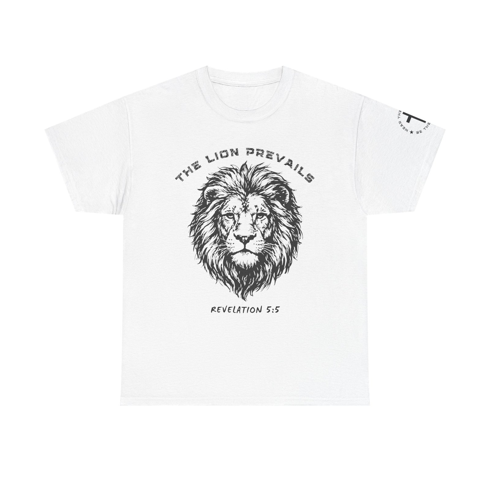 Lion Prevails T-Shirt — 'The Lion Prevails' Revelation 5:5 Christian Tee - Image 2