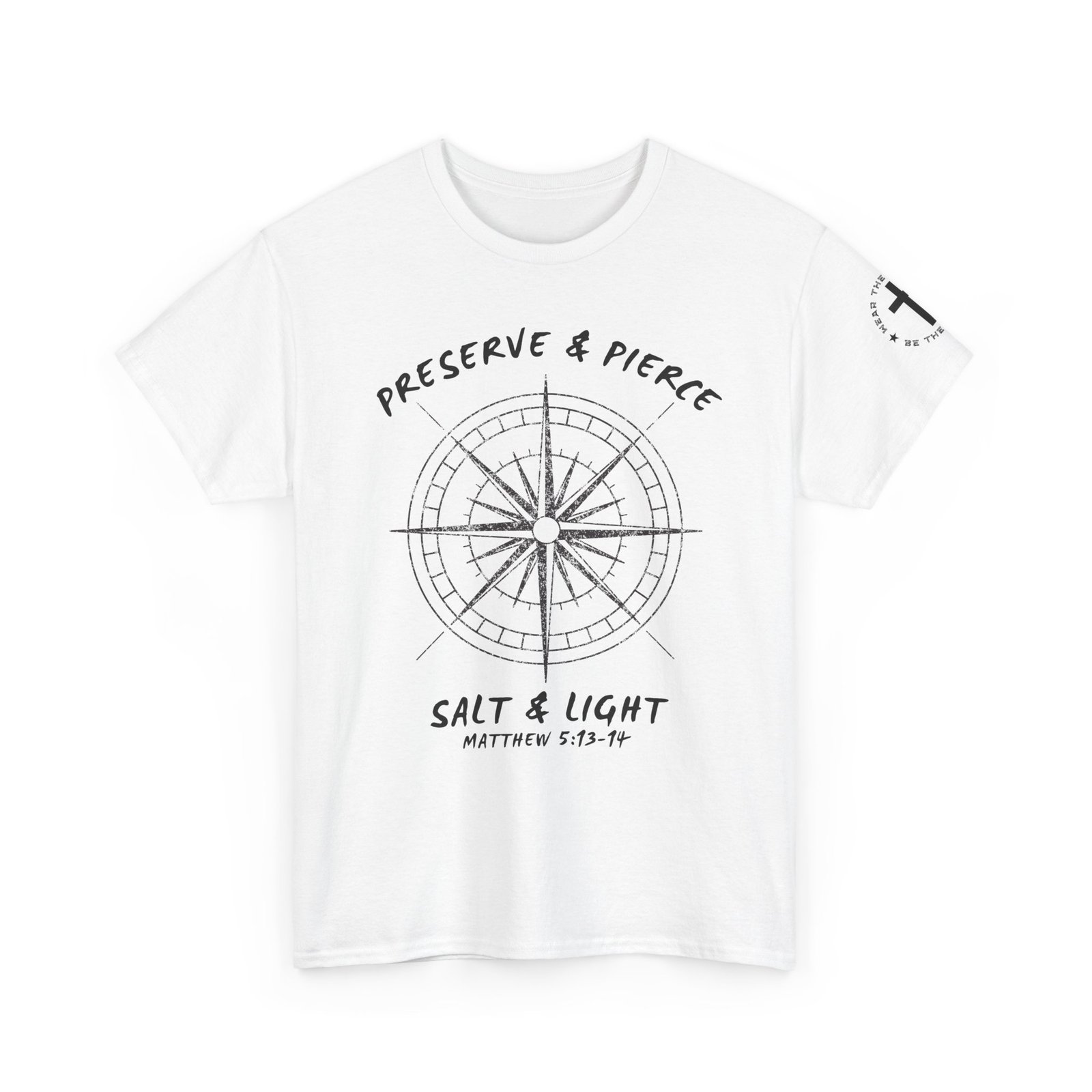 Compass Graphic Tee — "Salt and Light" Inspirational Christian T-Shirt - Image 12