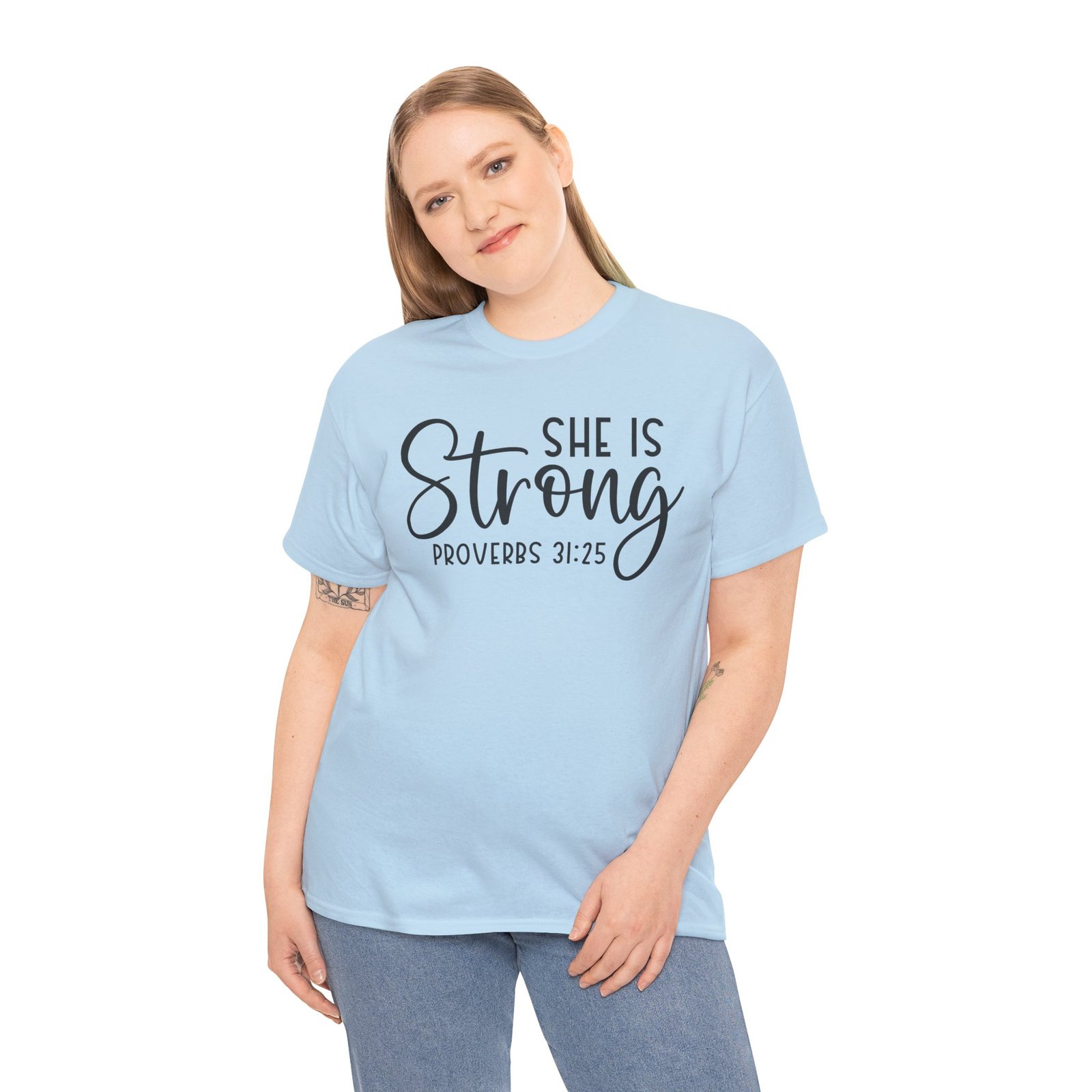 Proverbs 31 'She is Strong' — Inspirational Christian Tee - Image 69