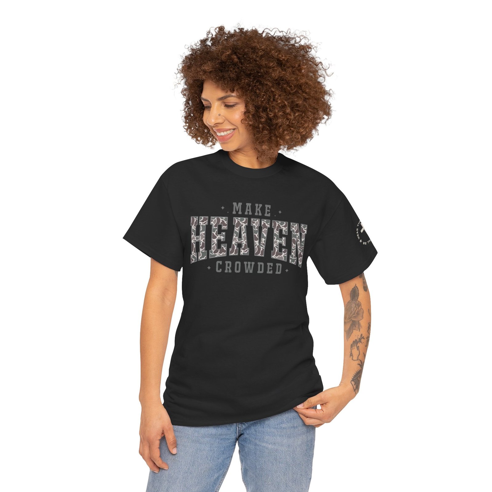 Make Heaven Crowded T-Shirt — Inspirational Christian Faith Tee - Image 4