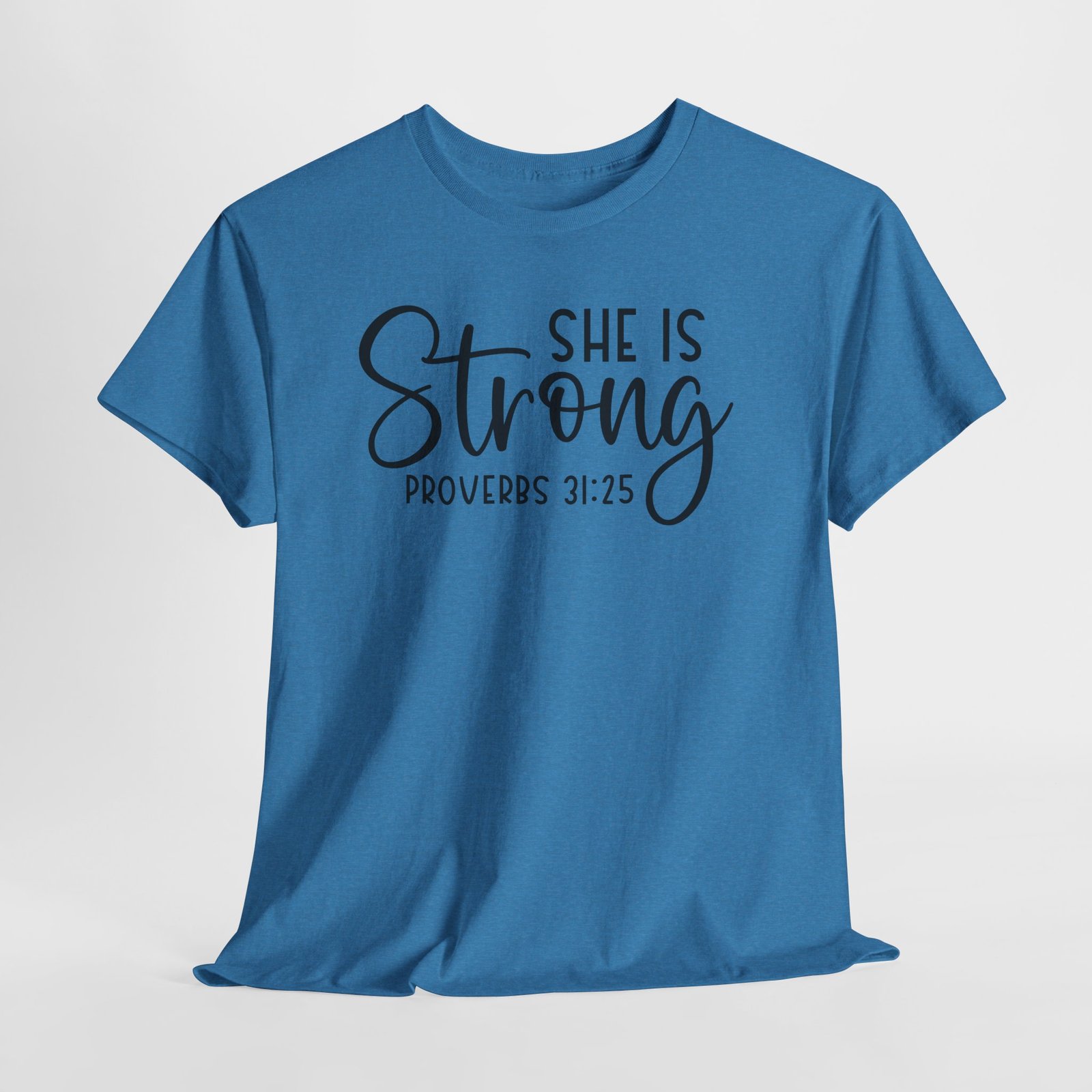 Proverbs 31 'She is Strong' — Inspirational Christian Tee - Image 60