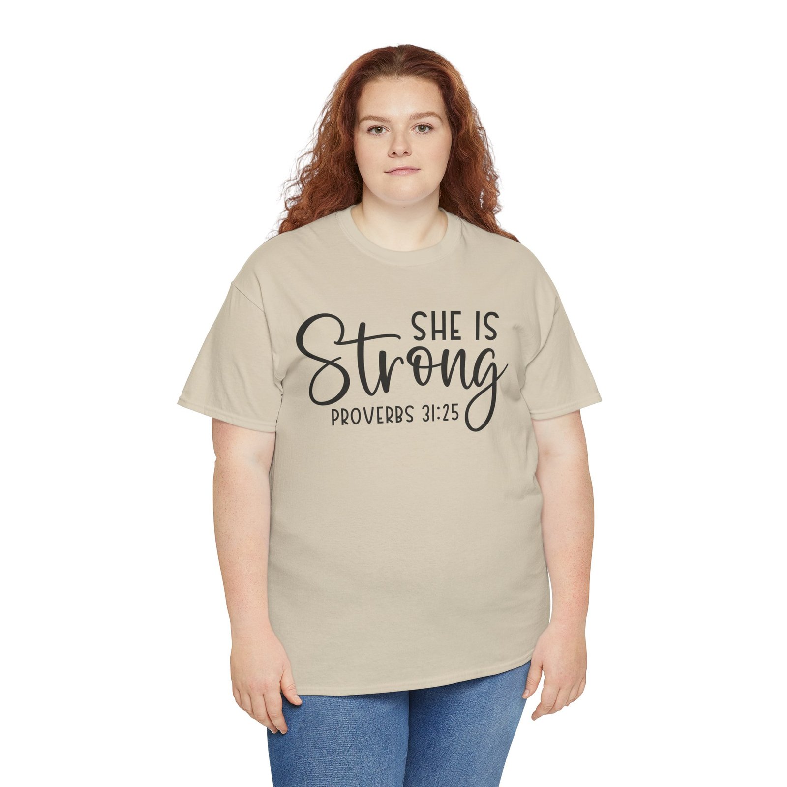Proverbs 31 'She is Strong' — Inspirational Christian Tee - Image 21
