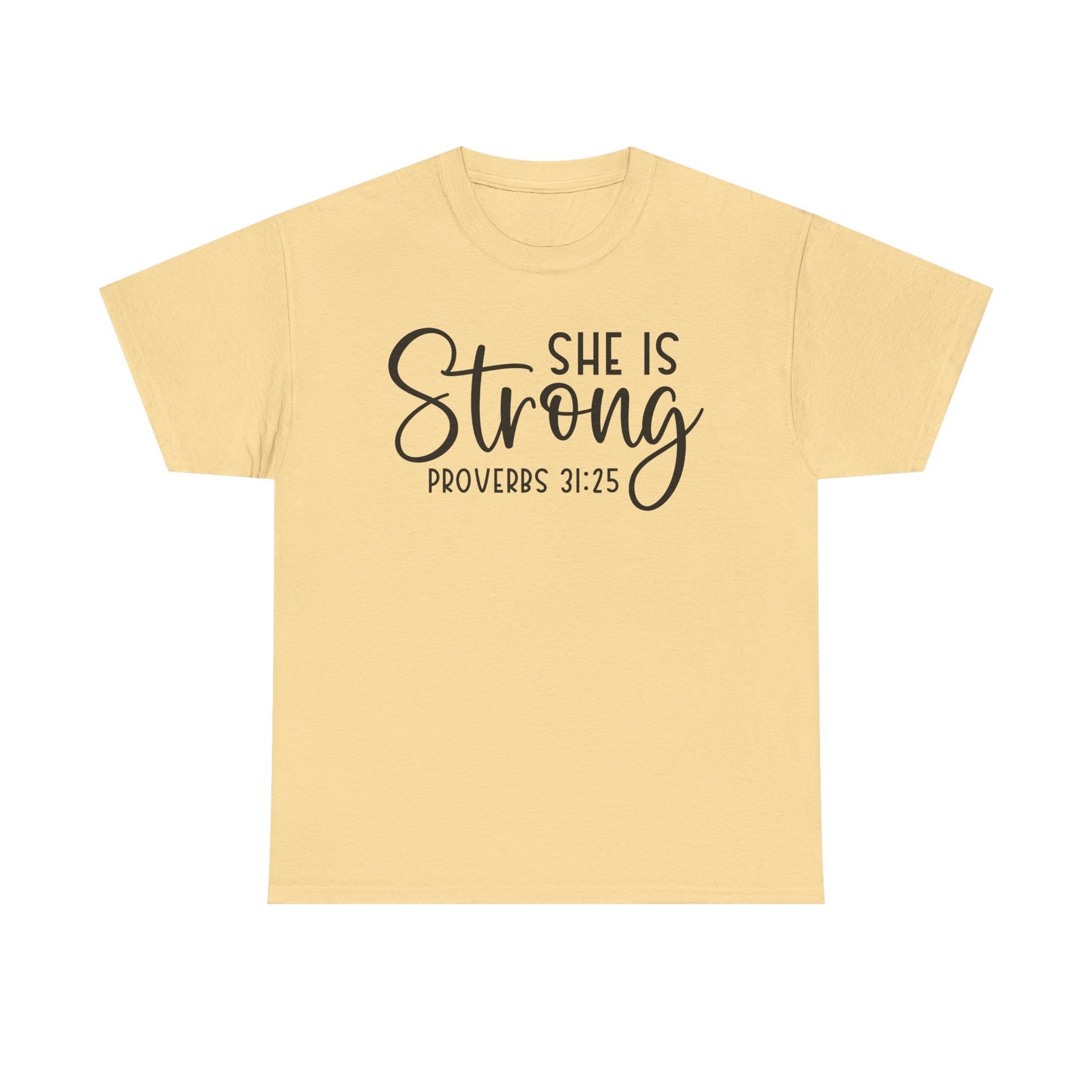 Proverbs 31 'She is Strong' — Inspirational Christian Tee - Image 30
