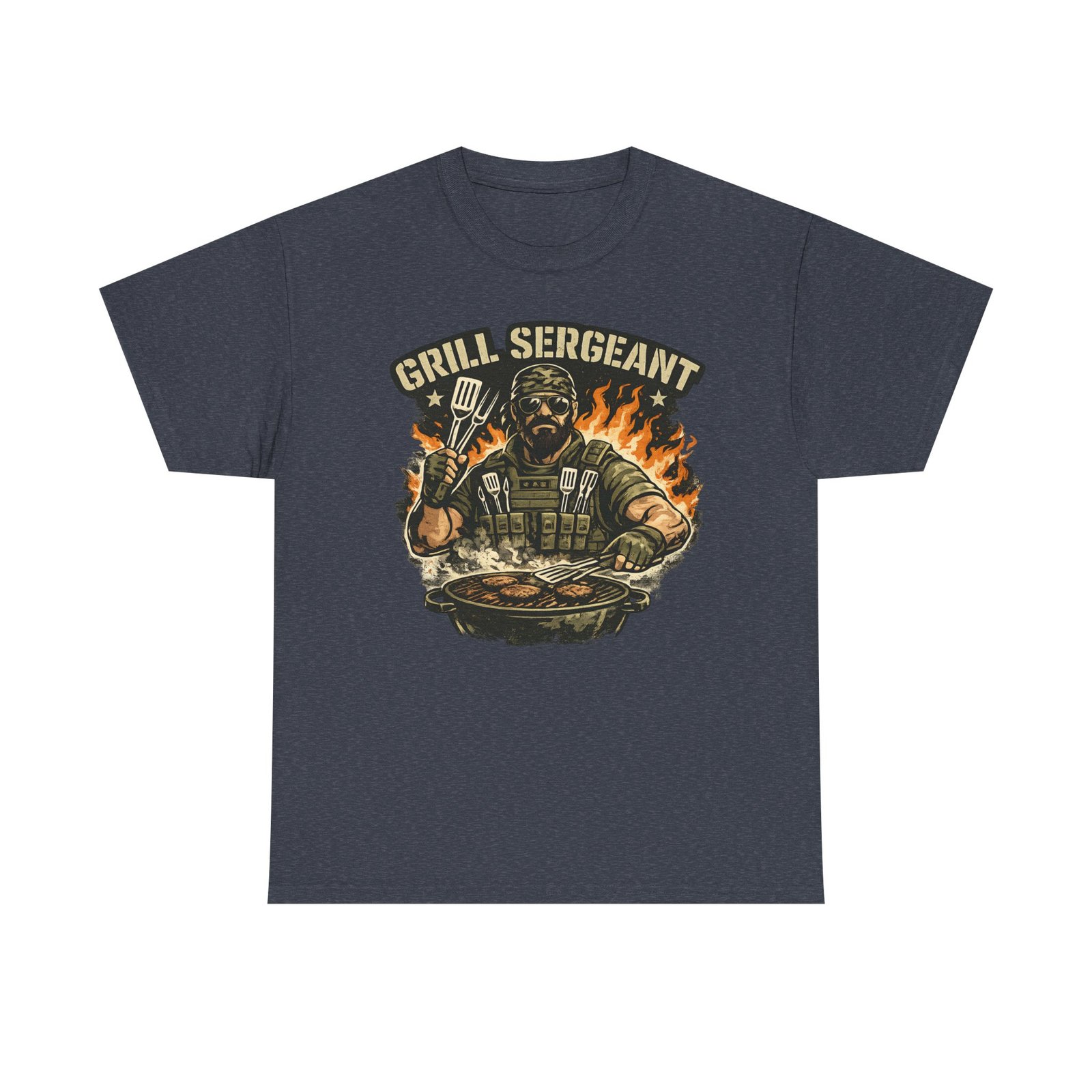 Grill Sergeant Dad T-Shirt — Funny Father’s Day BBQ Tee - Image 50