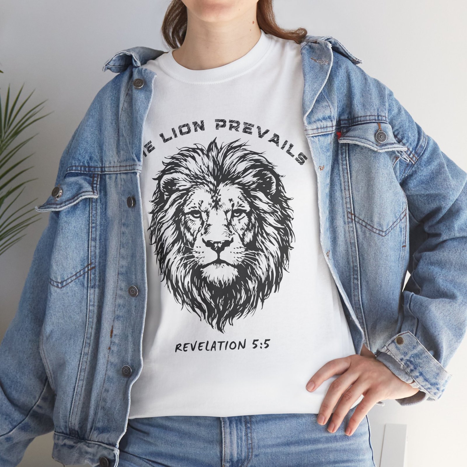 Lion Prevails T-Shirt — 'The Lion Prevails' Revelation 5:5 Christian Tee - Image 9