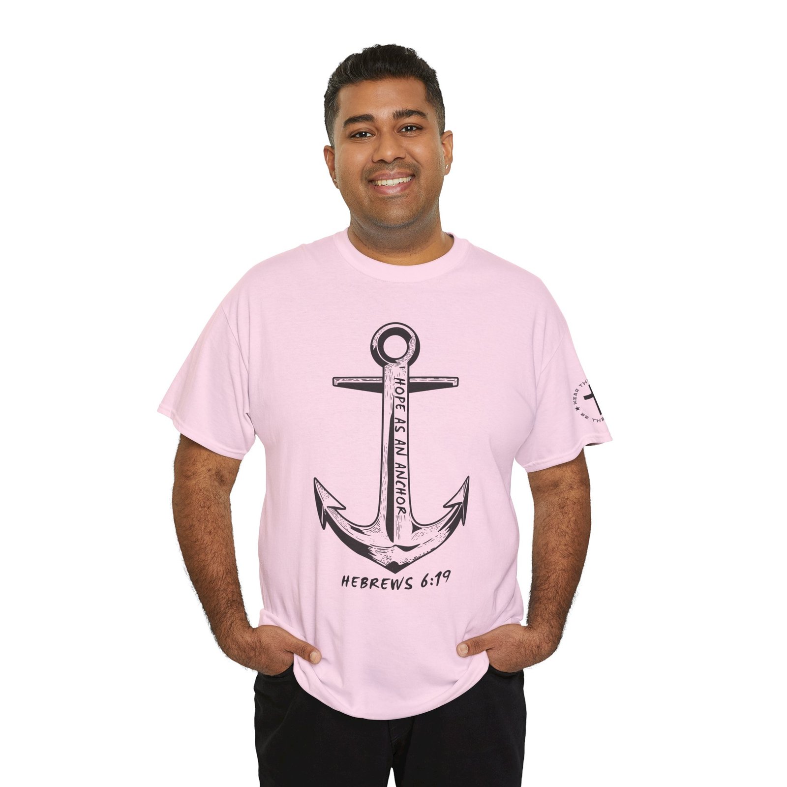 Anchor Faith T-Shirt – Hebrews 6:19 Christian Nautical Tee - Image 108