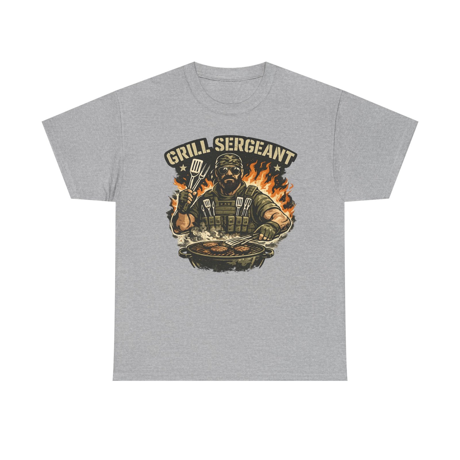 Grill Sergeant Dad T-Shirt — Funny Father’s Day BBQ Tee - Image 20
