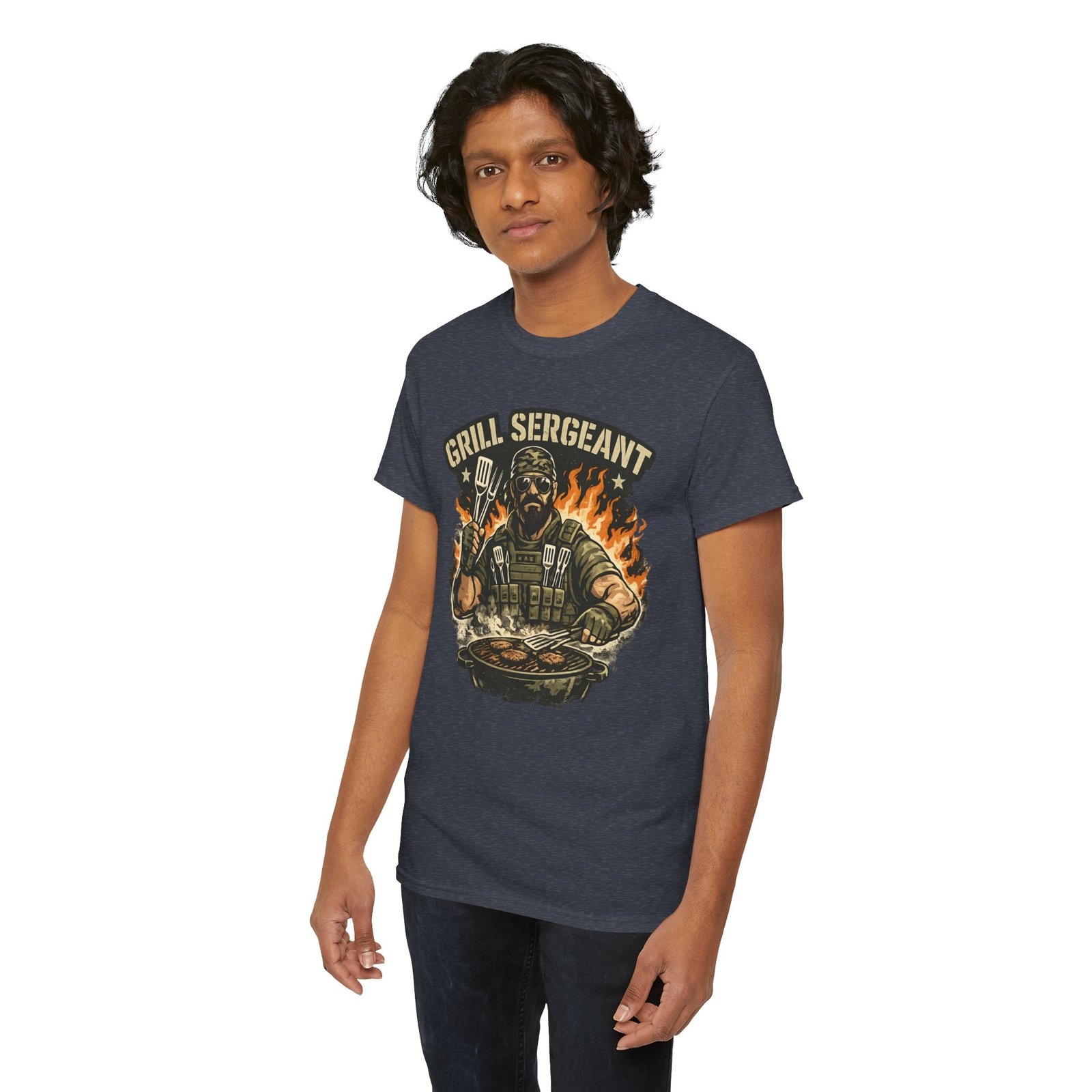 Grill Sergeant Dad T-Shirt — Funny Father’s Day BBQ Tee - Image 55