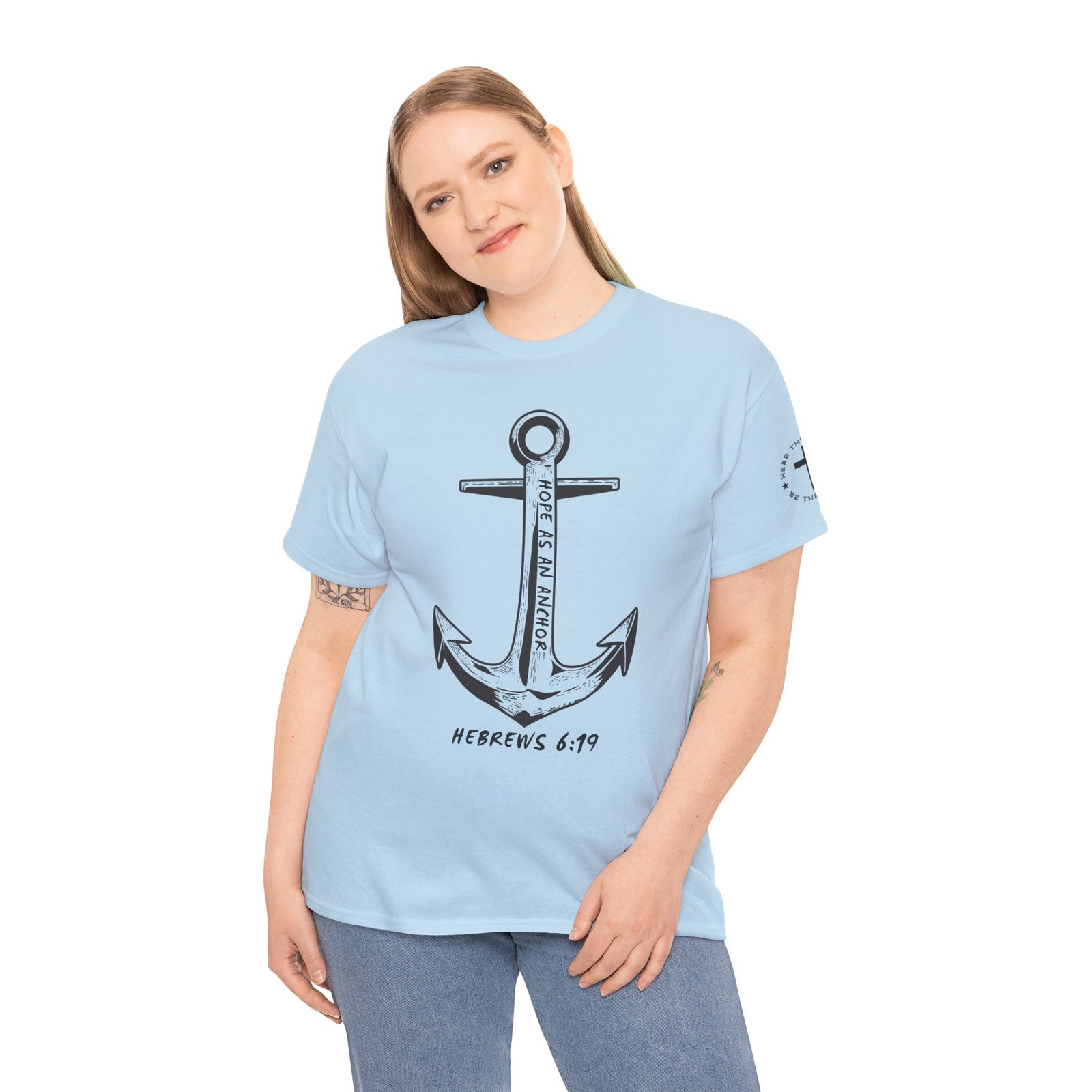 Anchor Faith T-Shirt – Hebrews 6:19 Christian Nautical Tee - Image 5
