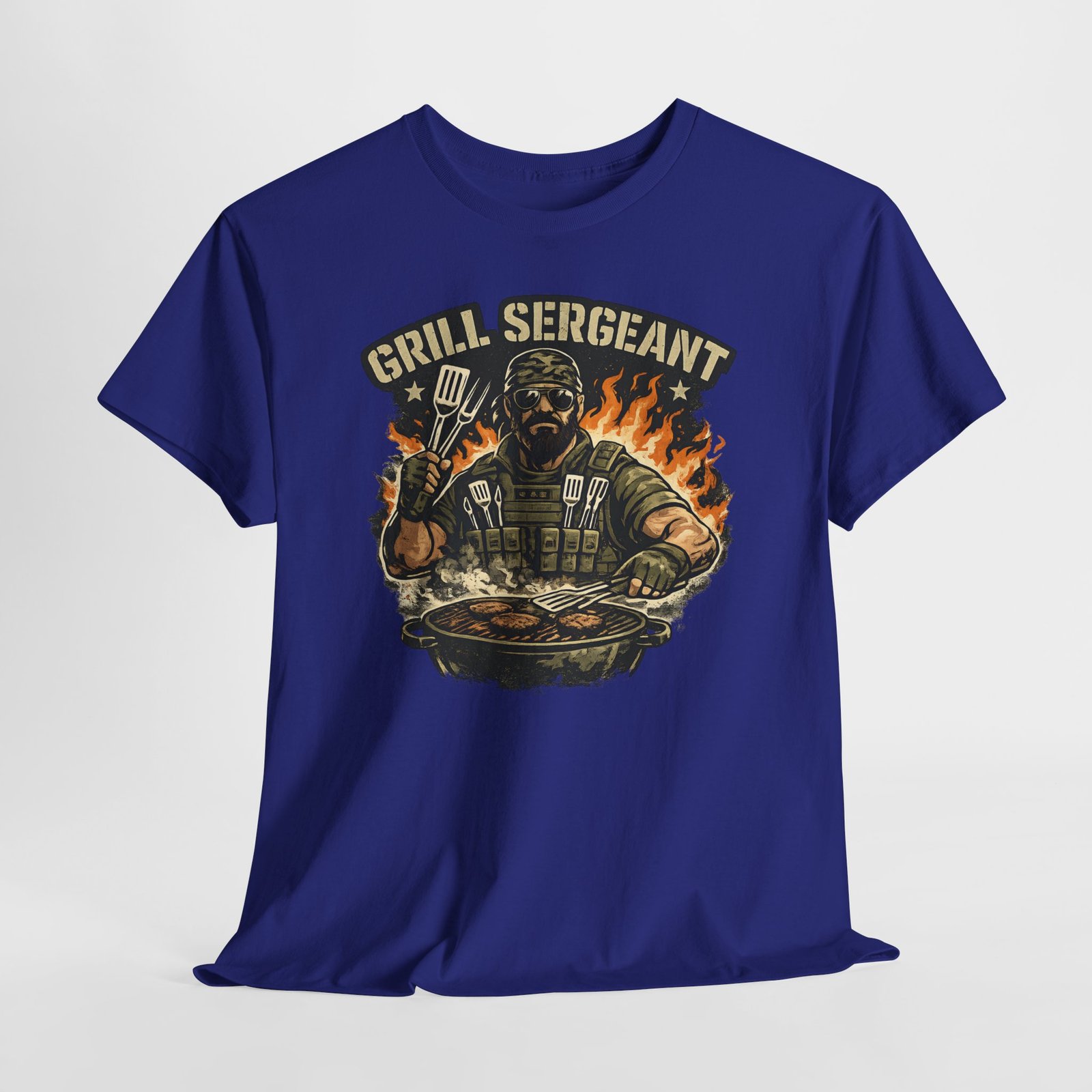 Grill Sergeant Dad T-Shirt — Funny Father’s Day BBQ Tee - Image 58