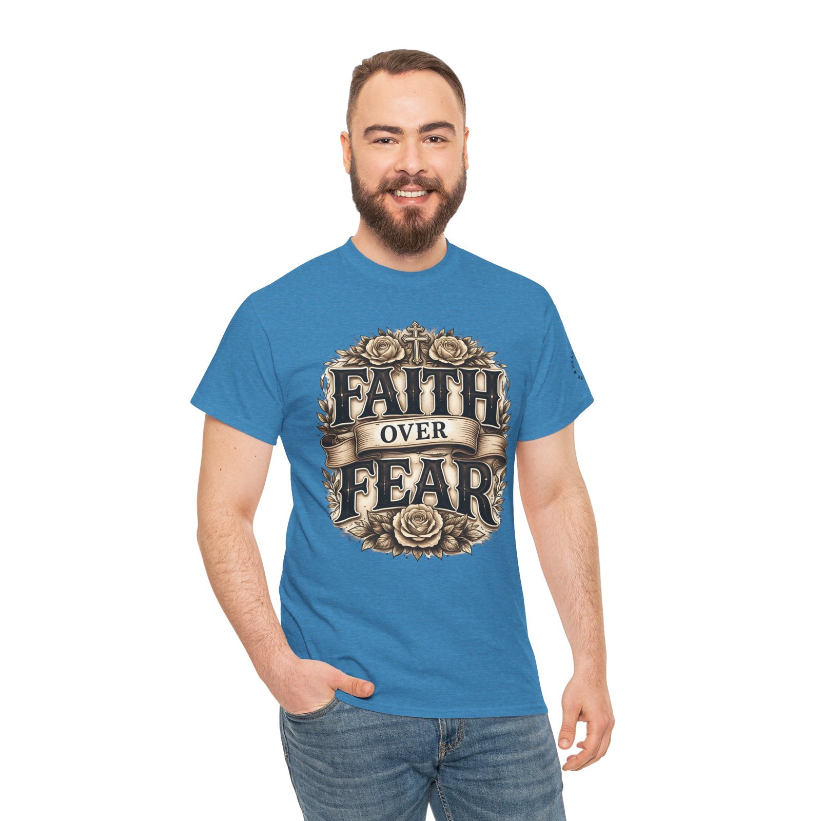 Faith Over Fear T-Shirt — Inspirational Christian Tee - Image 77