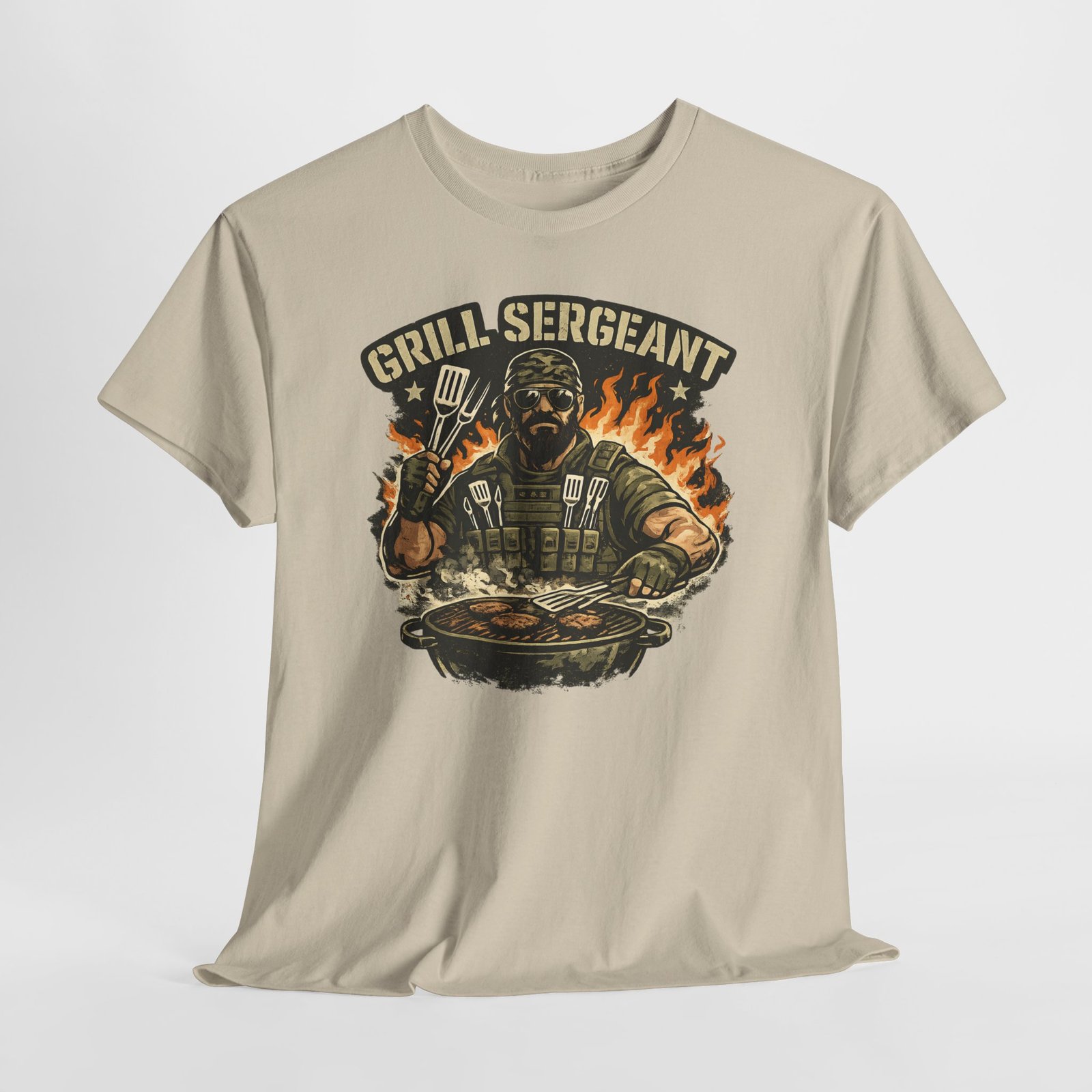 Grill Sergeant Dad T-Shirt — Funny Father’s Day BBQ Tee - Image 16