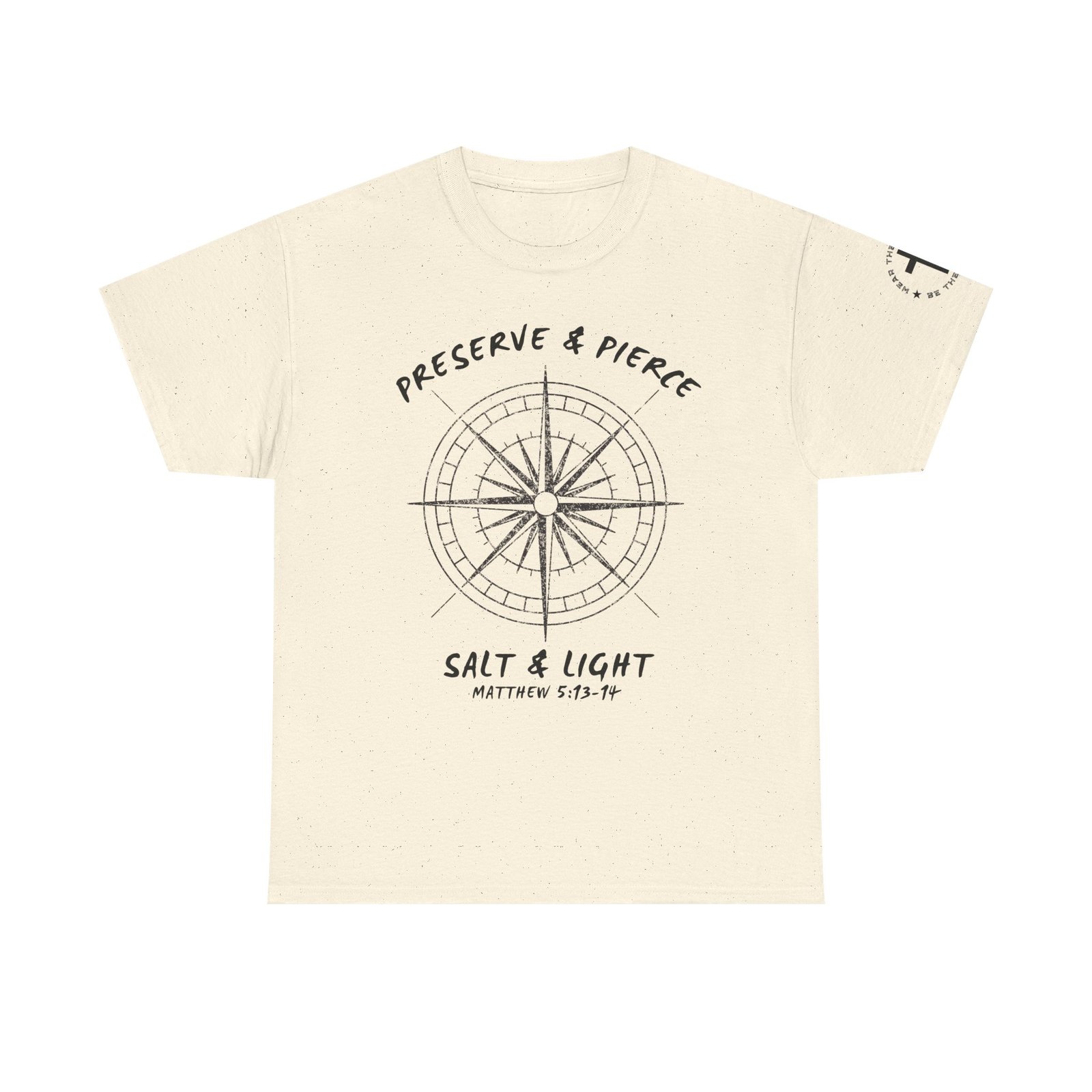 Compass Graphic Tee — "Salt and Light" Inspirational Christian T-Shirt - Image 2