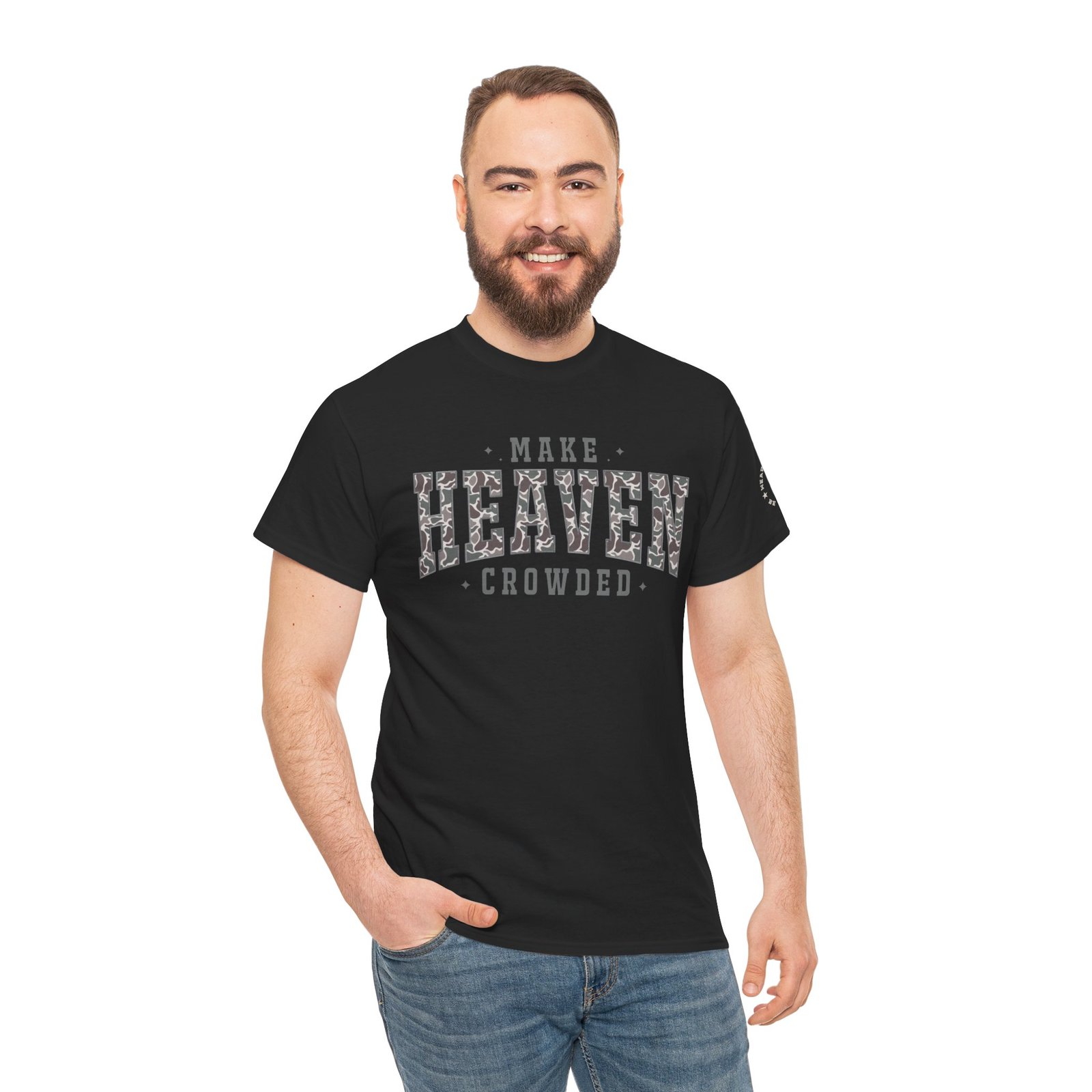 Make Heaven Crowded T-Shirt — Inspirational Christian Faith Tee - Image 6