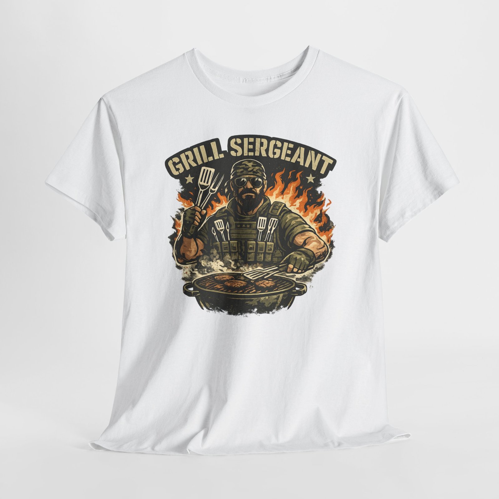 Grill Sergeant Dad T-Shirt — Funny Father’s Day BBQ Tee - Image 9