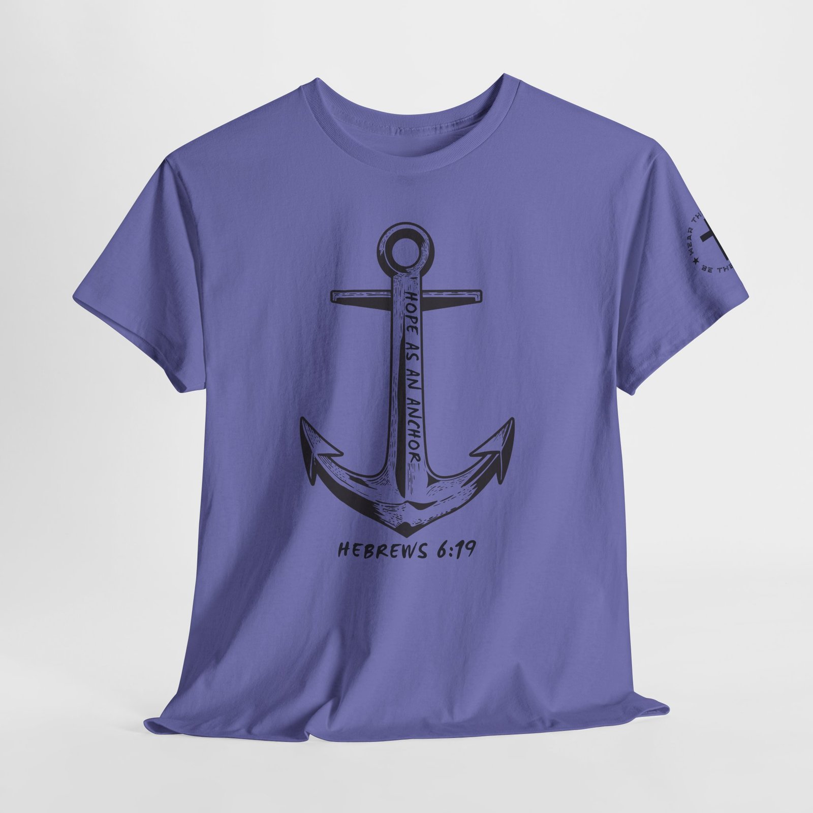 Anchor Faith T-Shirt – Hebrews 6:19 Christian Nautical Tee - Image 94