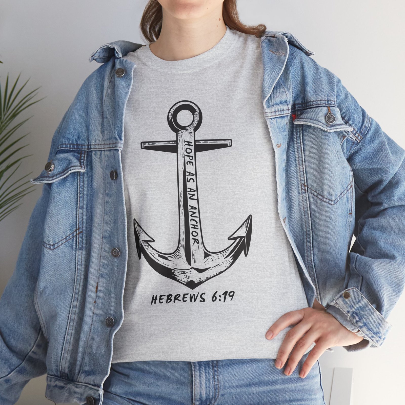 Anchor Faith T-Shirt – Hebrews 6:19 Christian Nautical Tee - Image 31