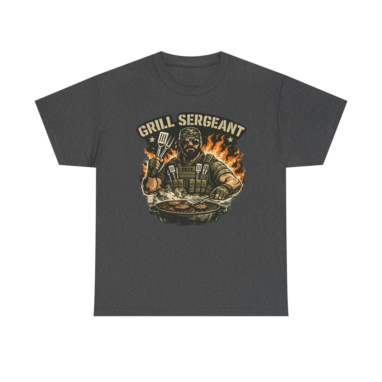 Grill Sergeant Dad T-Shirt — Funny Father’s Day BBQ Tee - Image 44