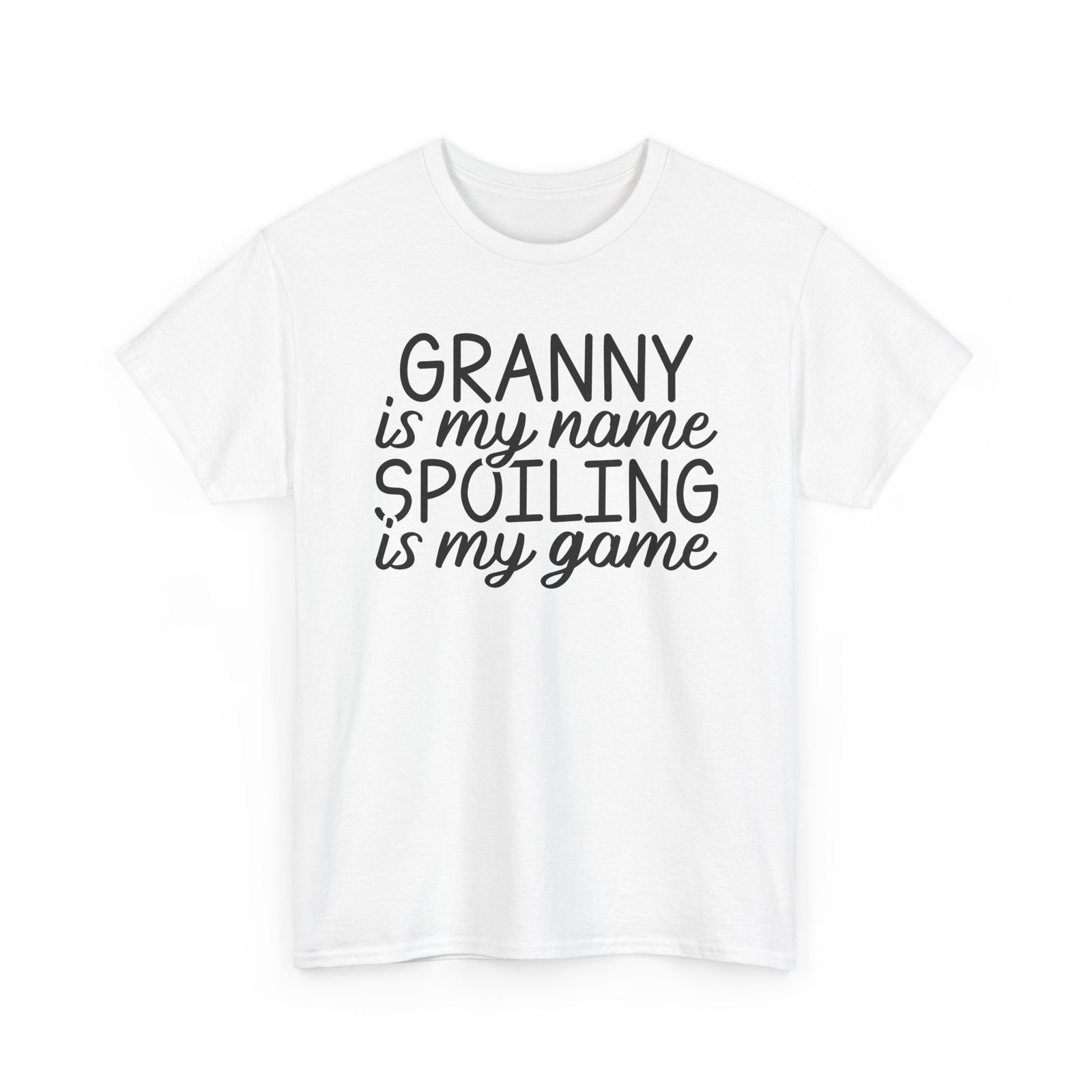 Granny Is My Name Spoiling Is My Game T-Shirt - Image 9