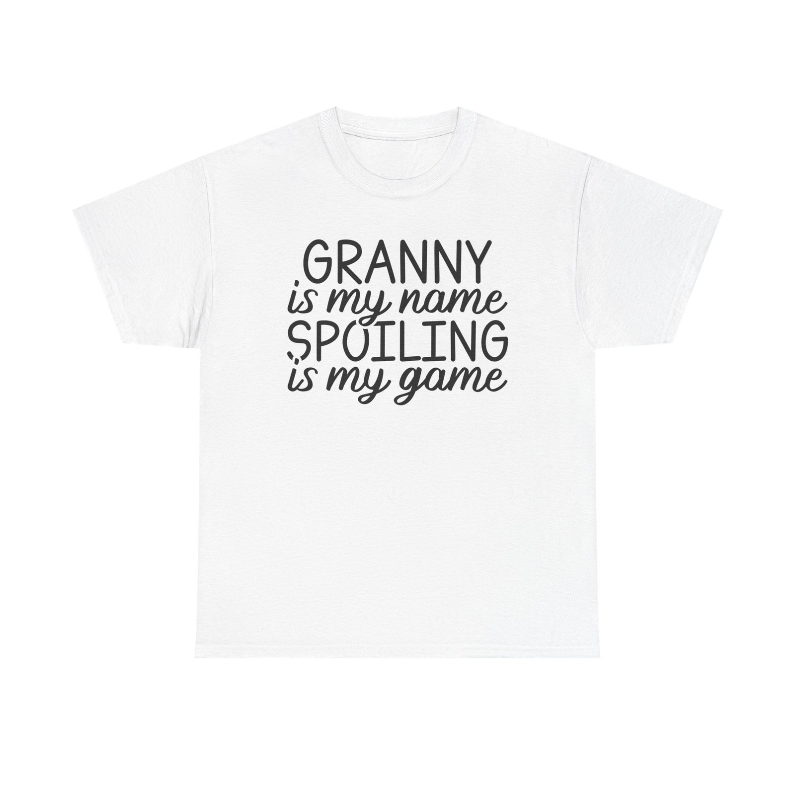 Granny Is My Name Spoiling Is My Game T-Shirt - Image 8