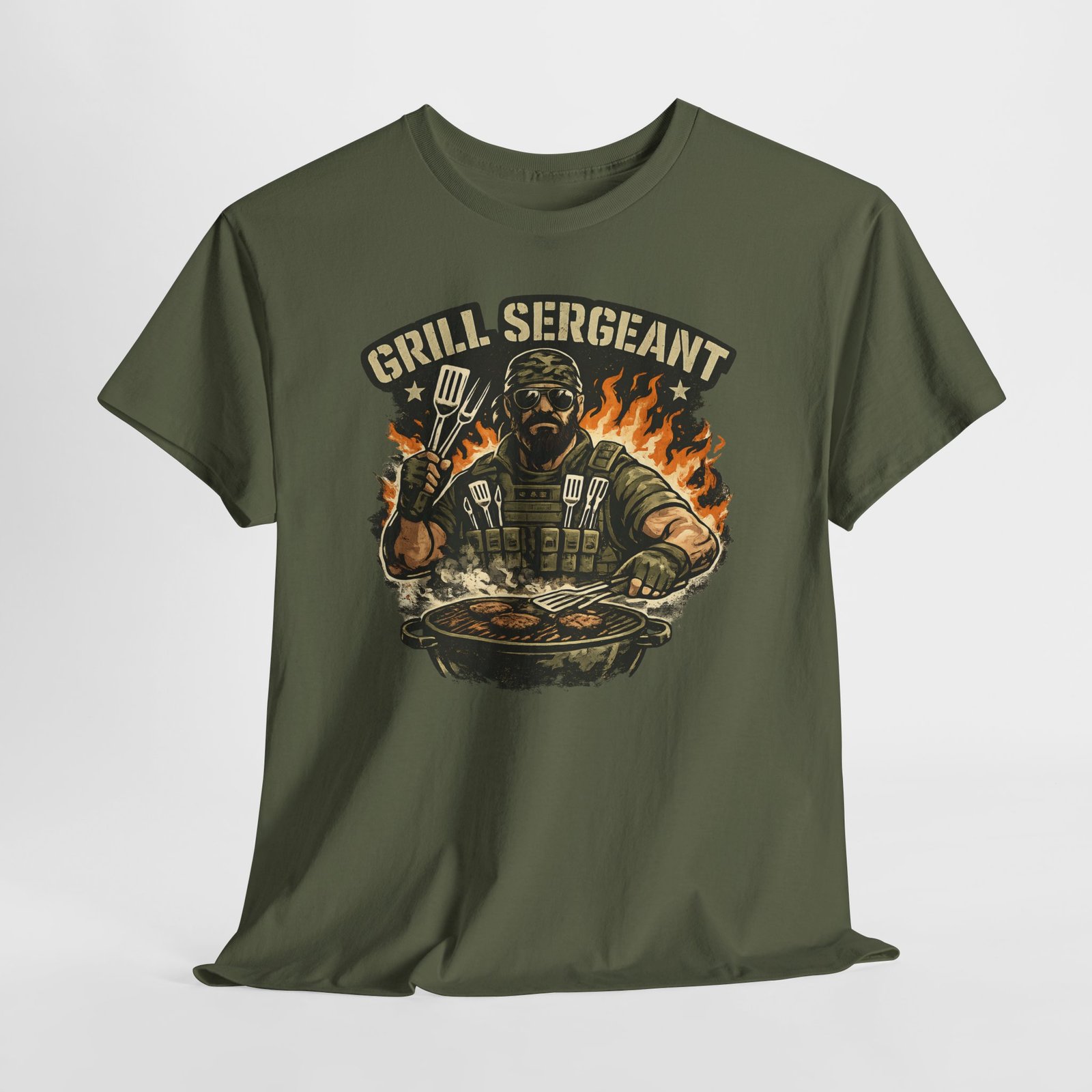 Grill Sergeant Dad T-Shirt — Funny Father’s Day BBQ Tee - Image 40