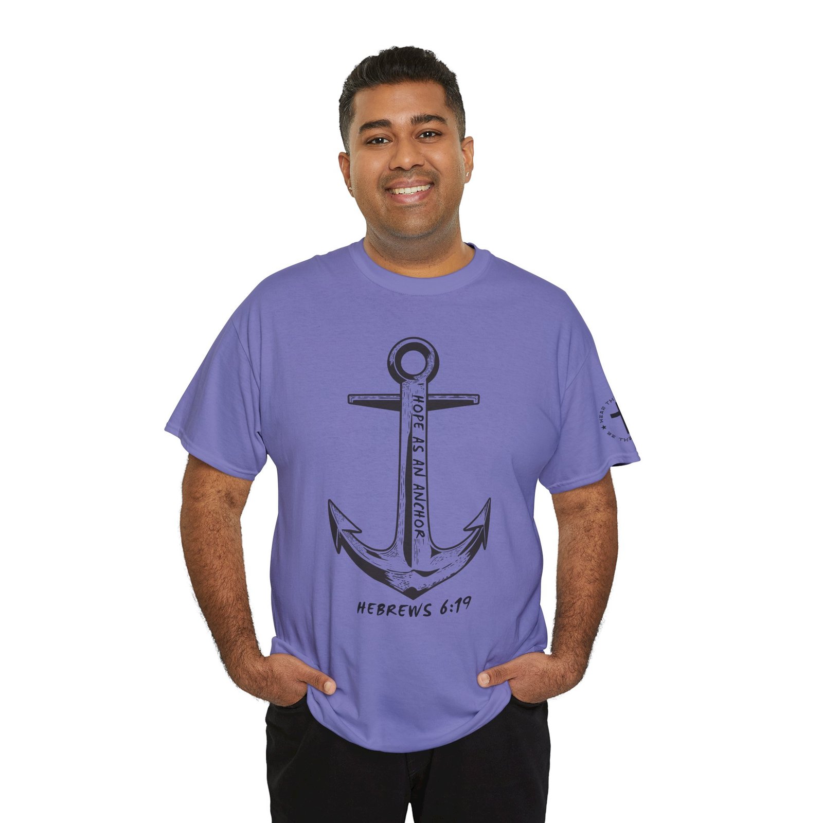 Anchor Faith T-Shirt – Hebrews 6:19 Christian Nautical Tee - Image 98