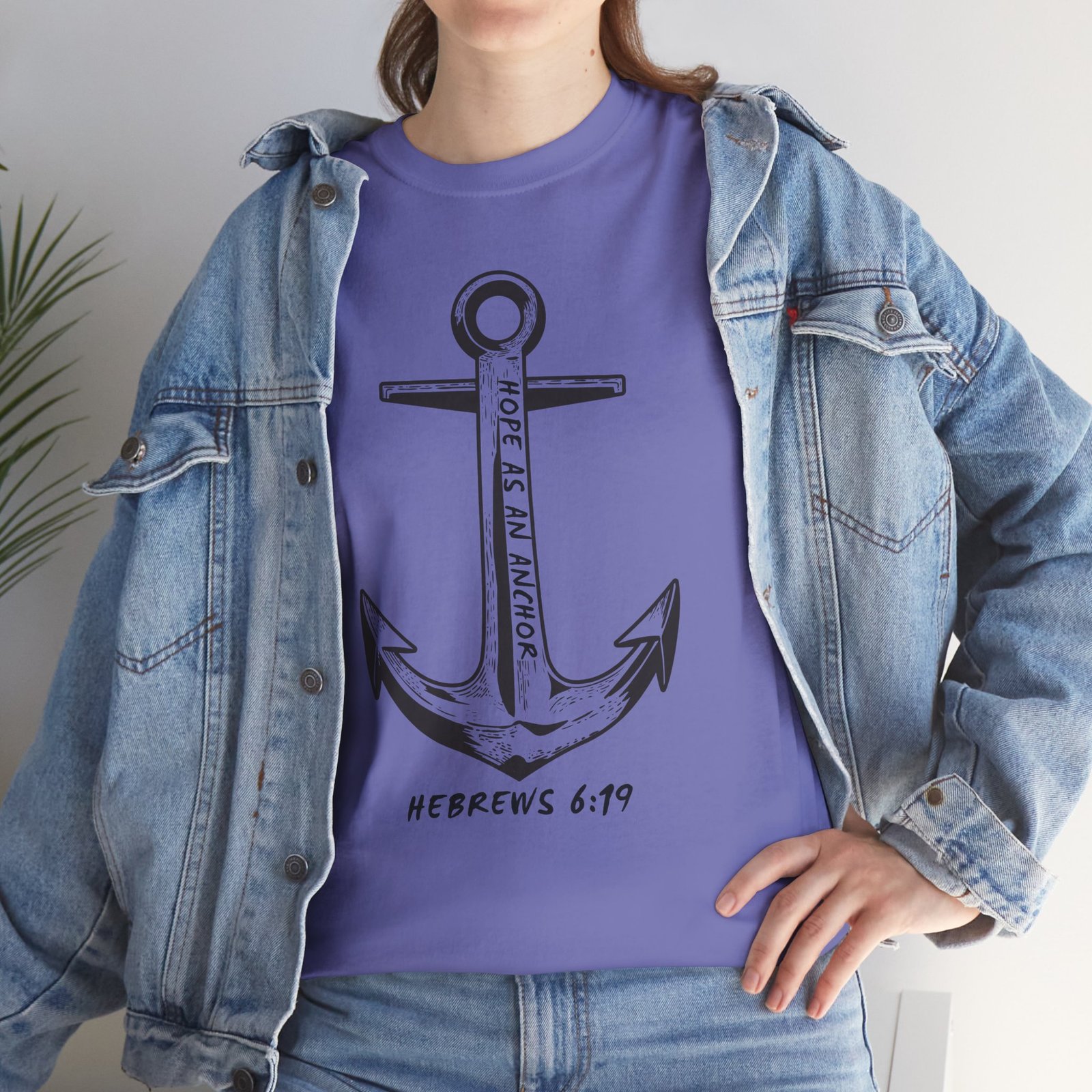 Anchor Faith T-Shirt – Hebrews 6:19 Christian Nautical Tee - Image 101