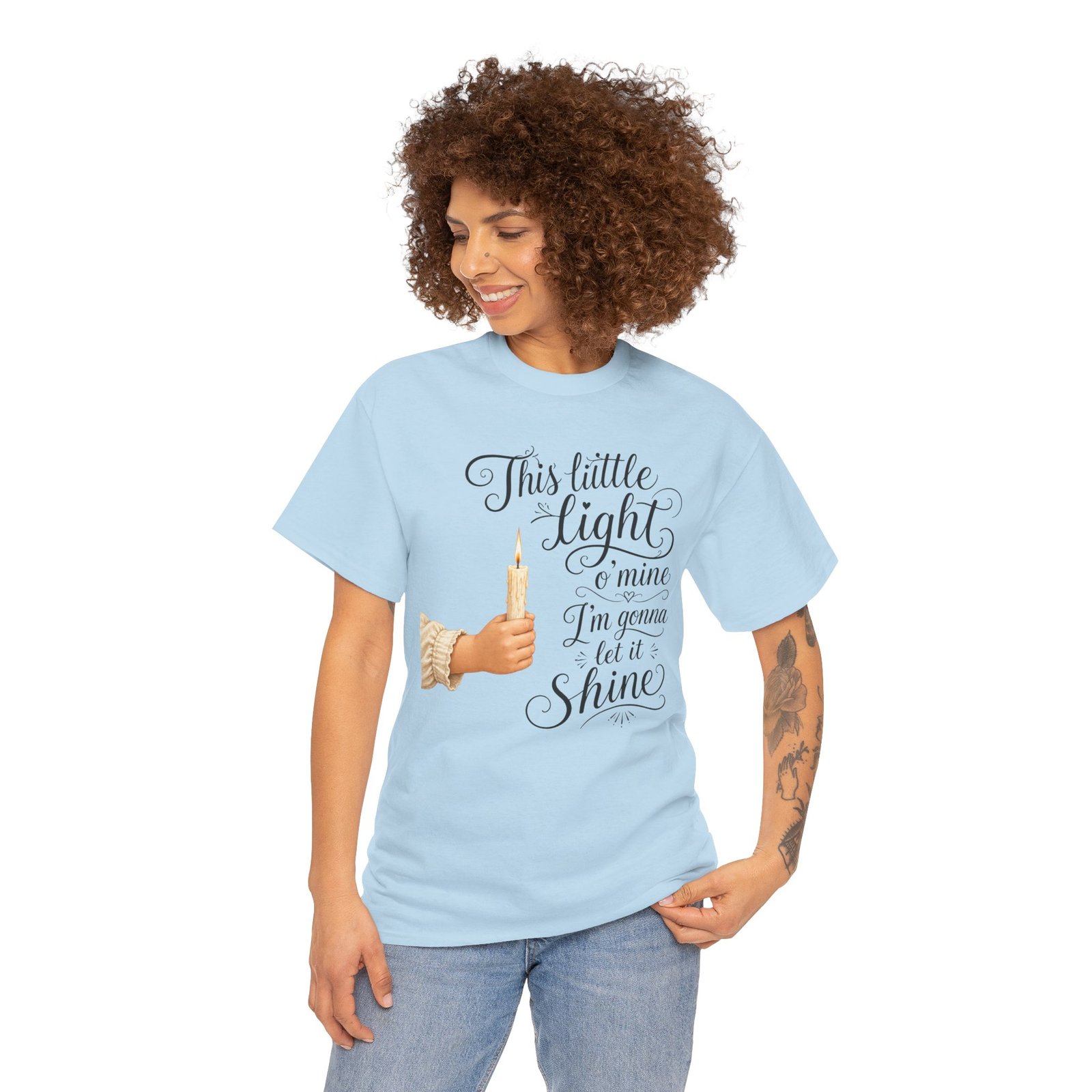 'This Little Light O' Mine' T-Shirt — Inspirational Gospel Tee - Image 60
