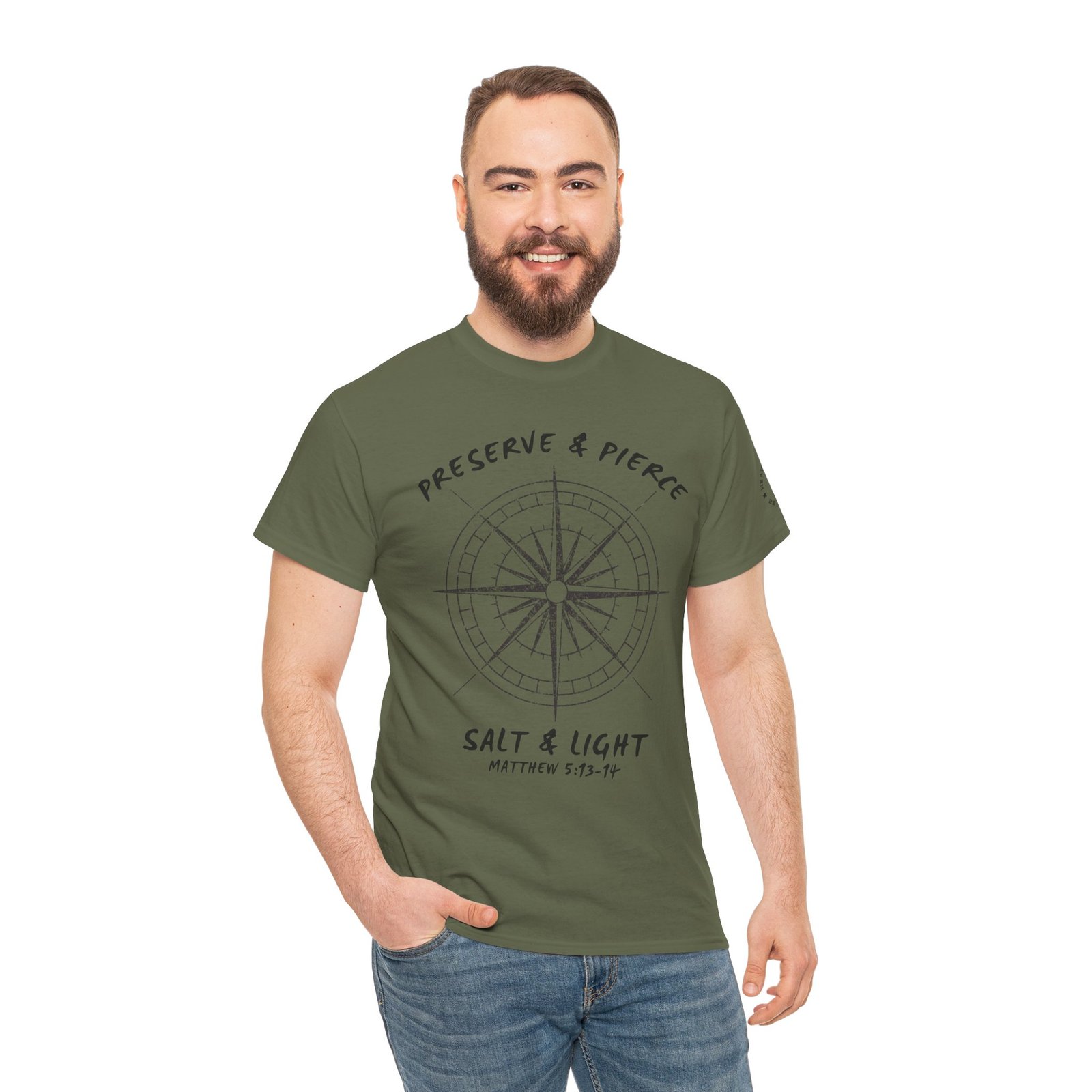 Compass Graphic Tee — "Salt and Light" Inspirational Christian T-Shirt - Image 67
