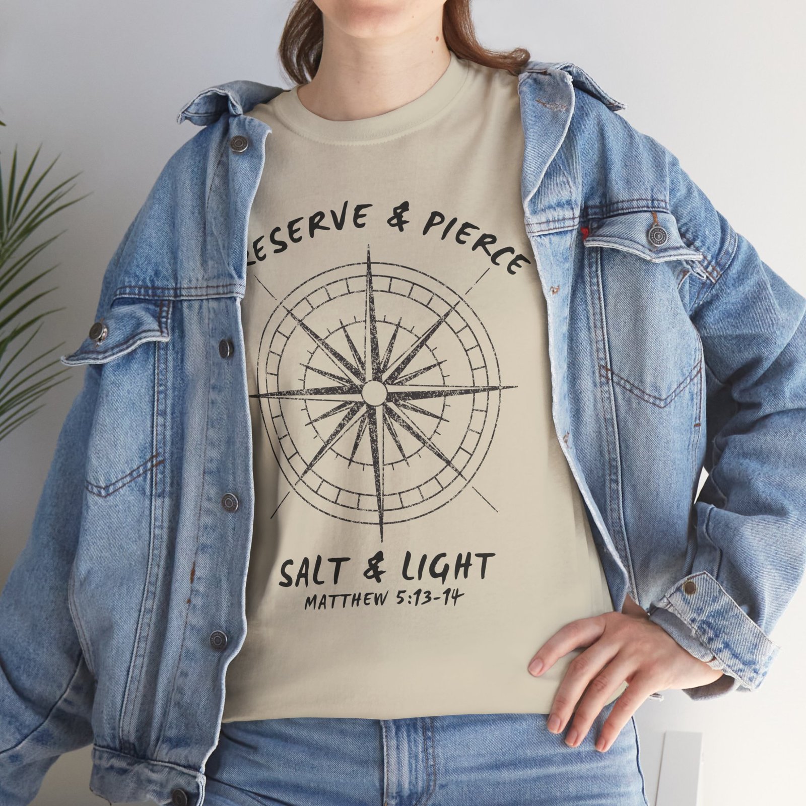 Compass Graphic Tee — "Salt and Light" Inspirational Christian T-Shirt - Image 41