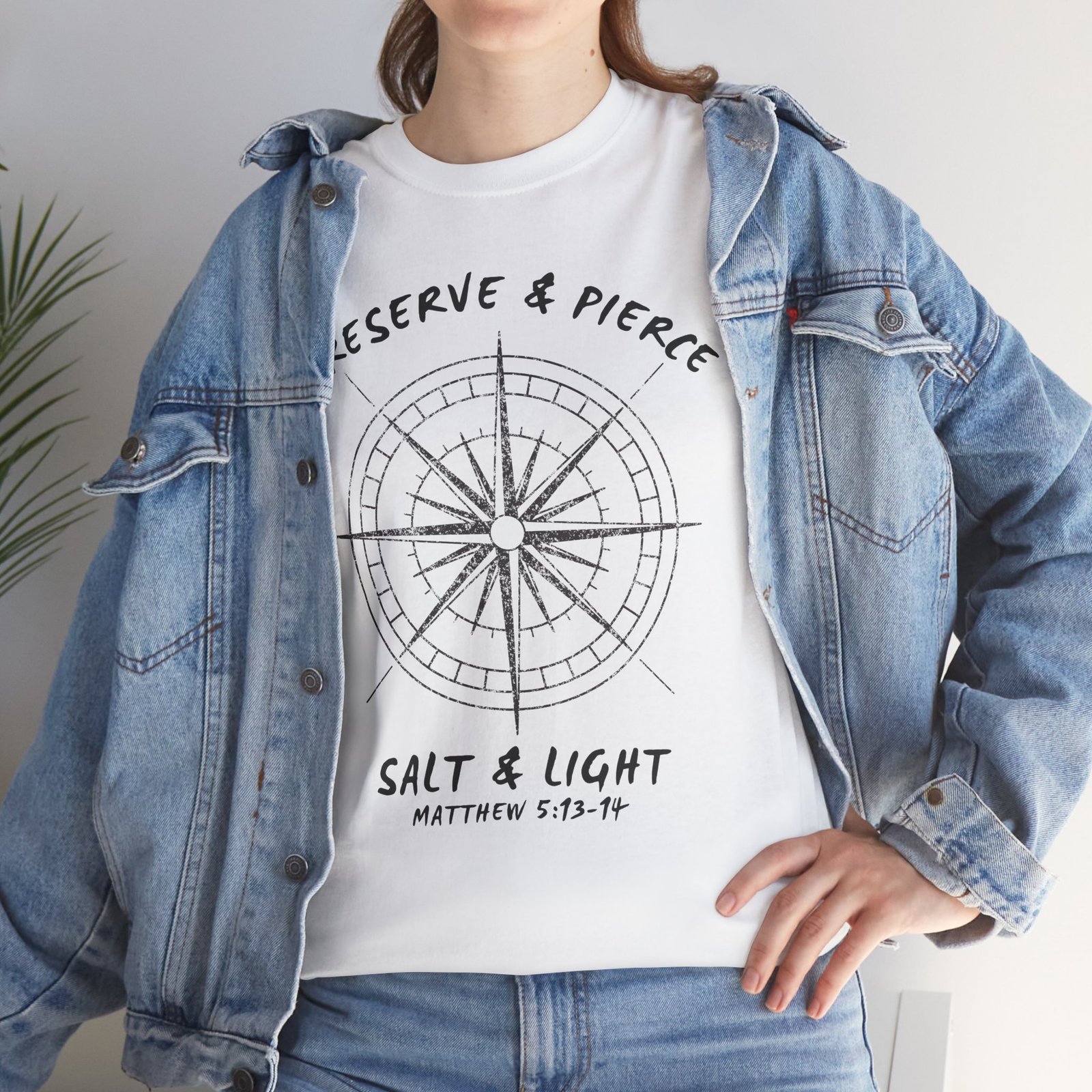 Compass Graphic Tee — "Salt and Light" Inspirational Christian T-Shirt - Image 20