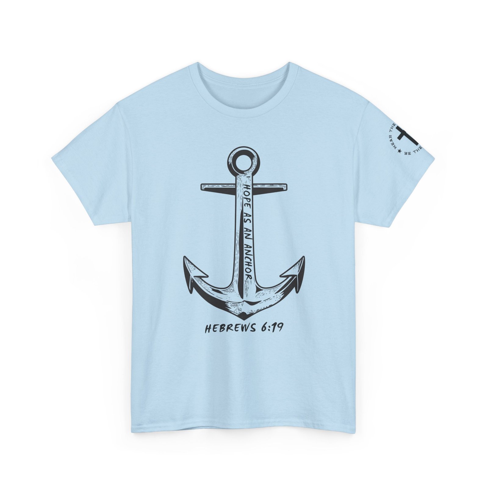 Anchor Faith T-Shirt – Hebrews 6:19 Christian Nautical Tee - Image 3
