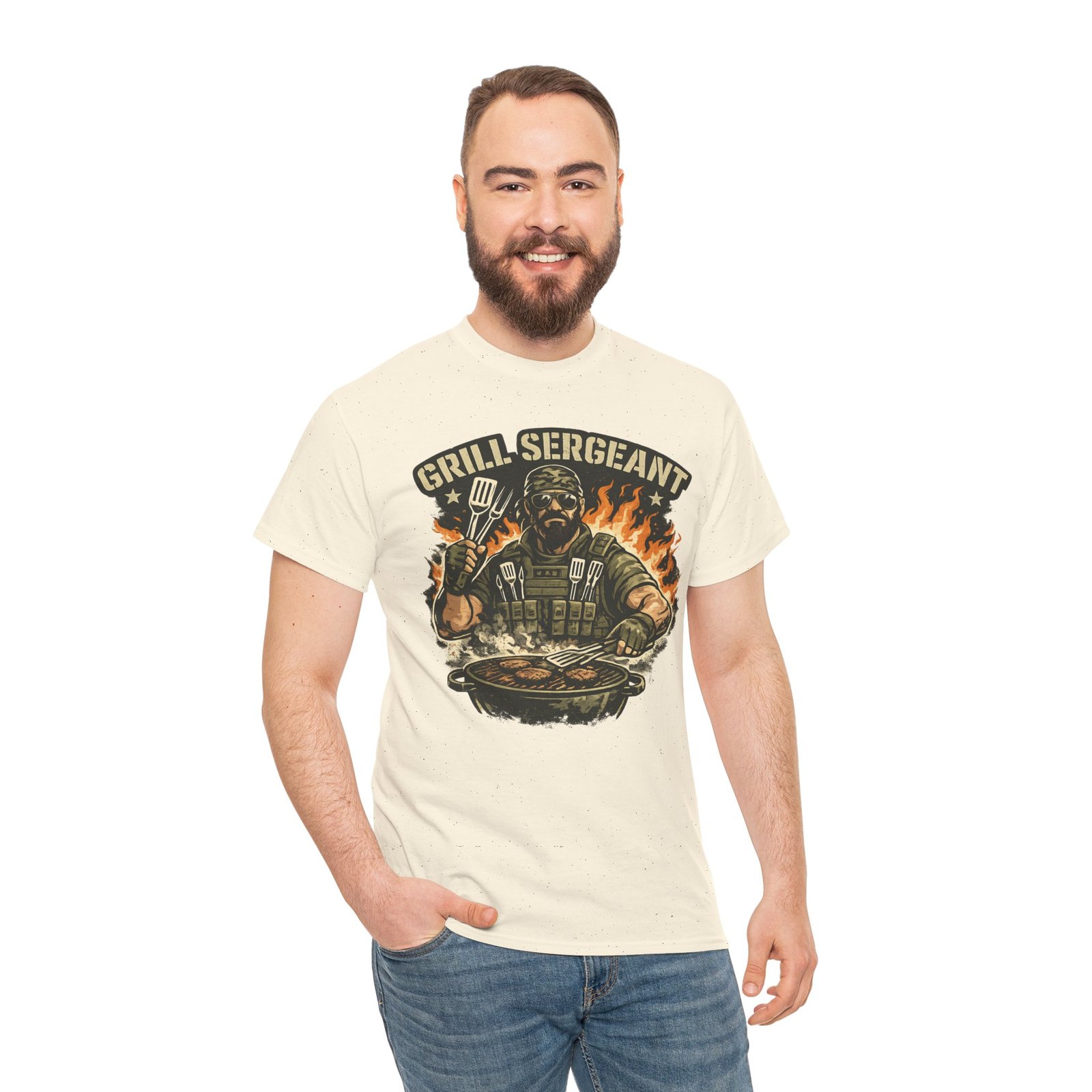 Grill Sergeant Dad T-Shirt — Funny Father’s Day BBQ Tee - Image 35