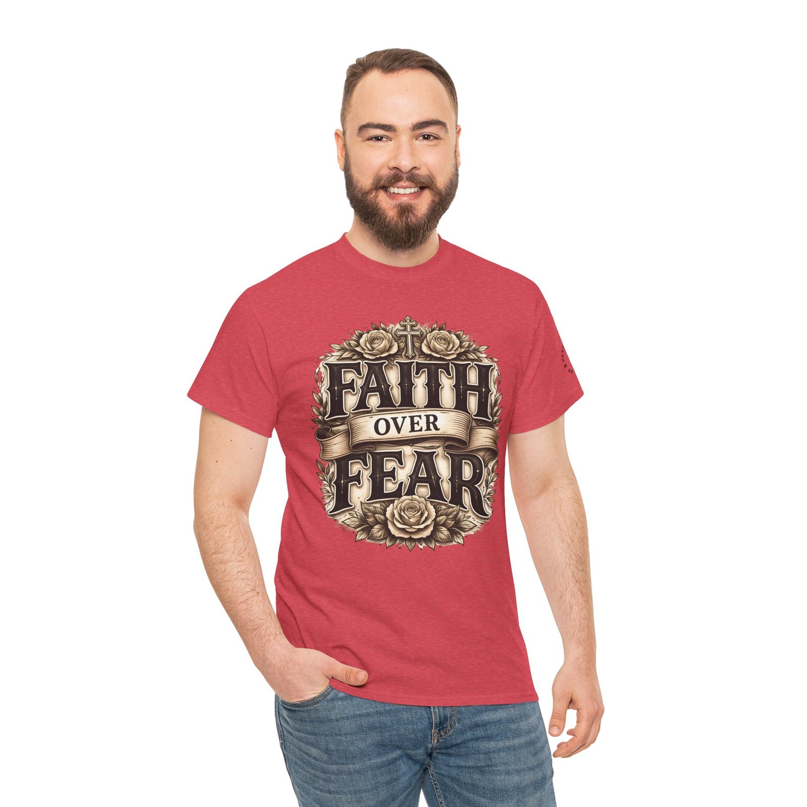 Faith Over Fear T-Shirt — Inspirational Christian Tee - Image 87