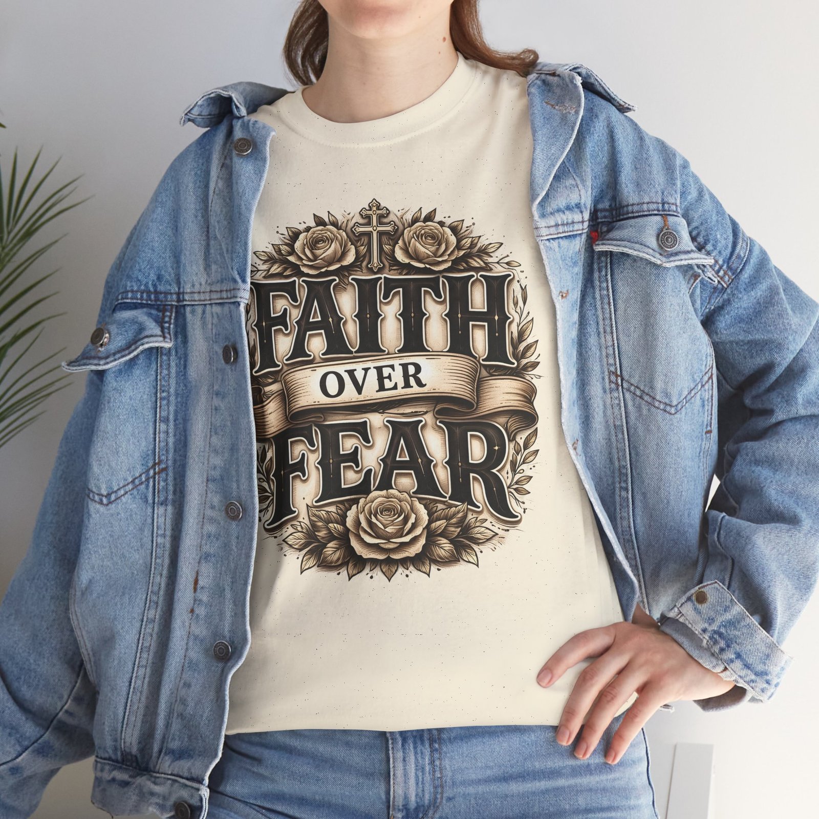 Faith Over Fear T-Shirt — Inspirational Christian Tee - Image 51
