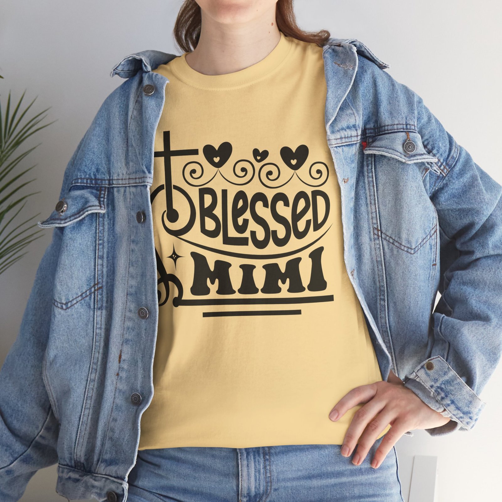 Blessed Mimi Tee — Cross & Hearts Christian Gift for Grandma - Image 29