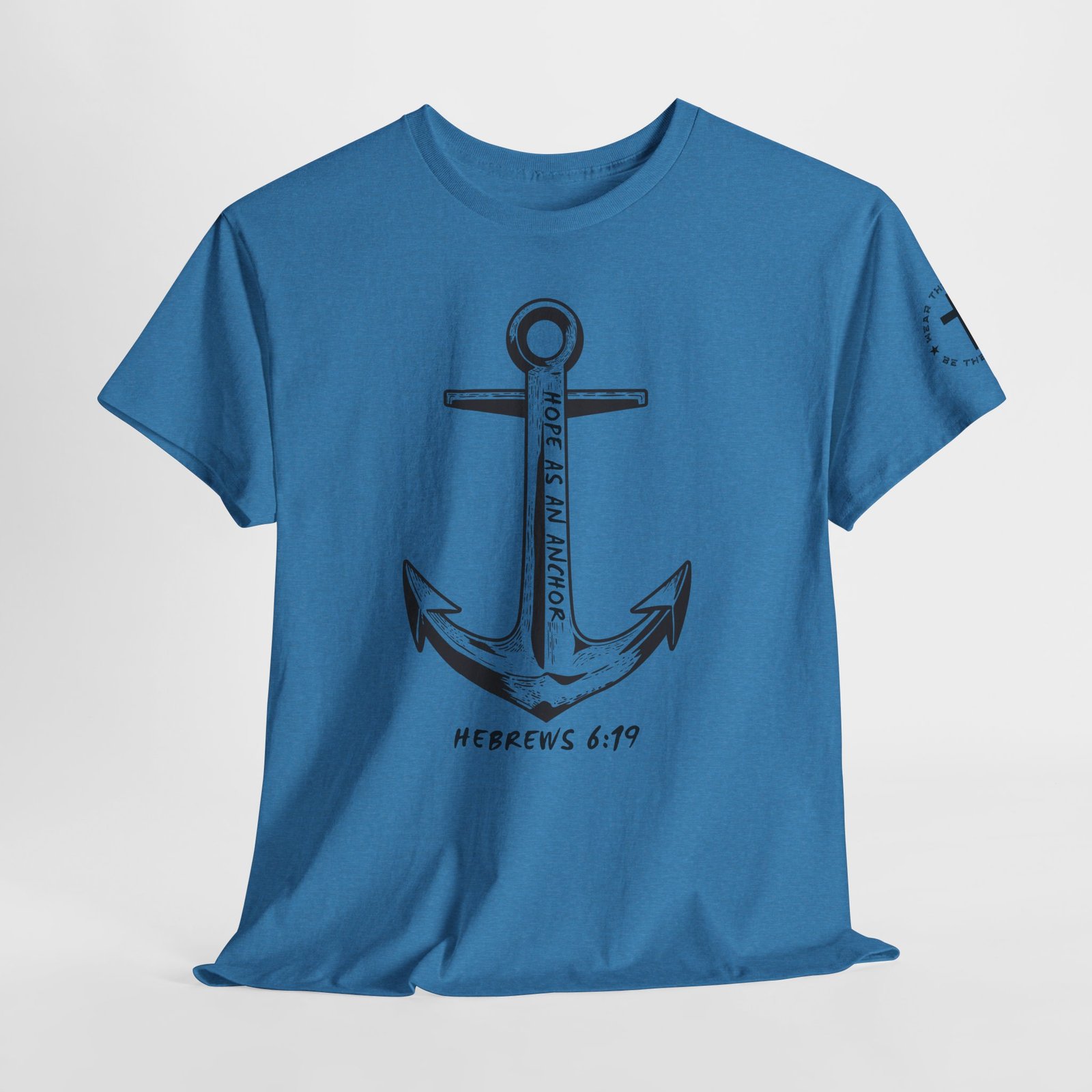 Anchor Faith T-Shirt – Hebrews 6:19 Christian Nautical Tee - Image 84