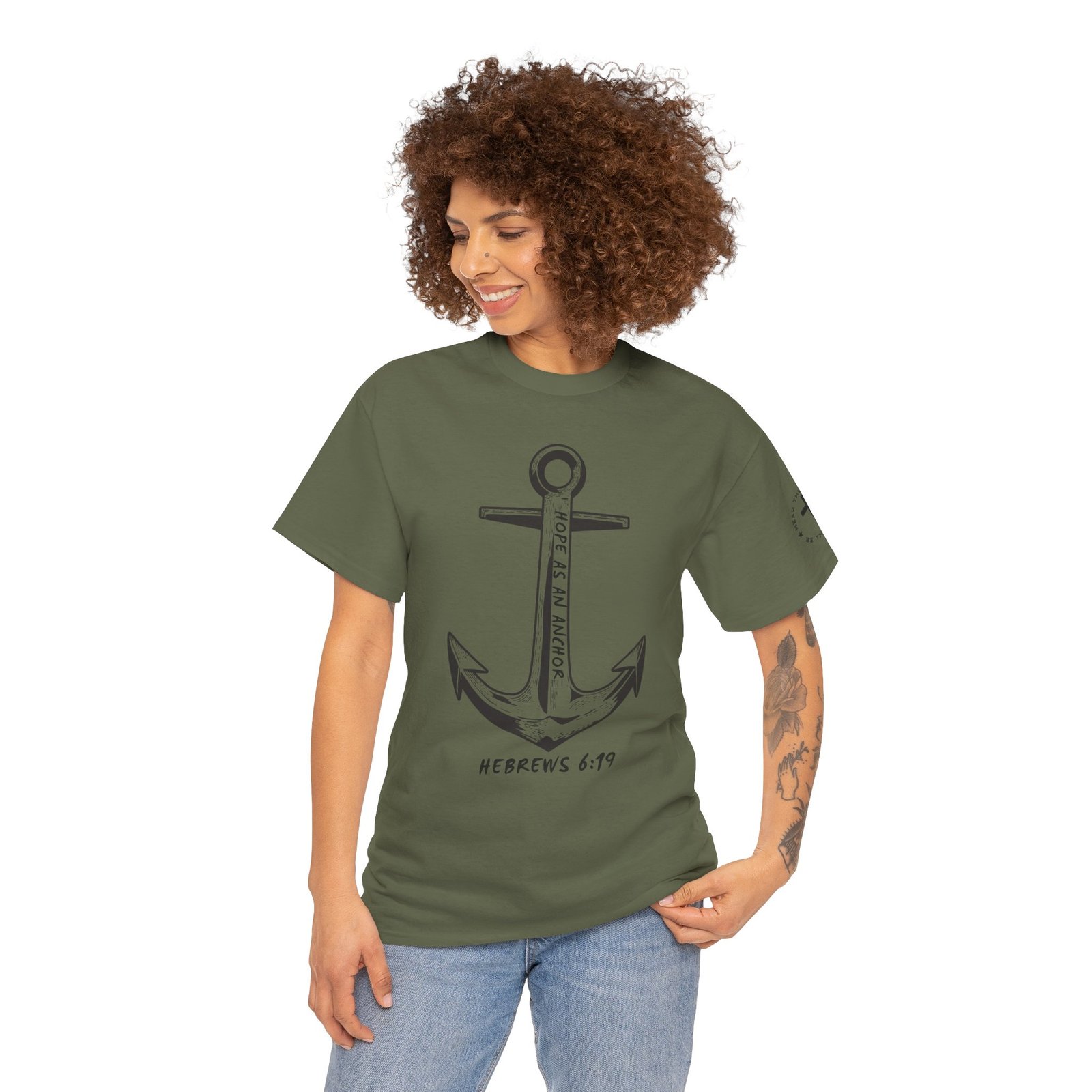 Anchor Faith T-Shirt – Hebrews 6:19 Christian Nautical Tee - Image 75