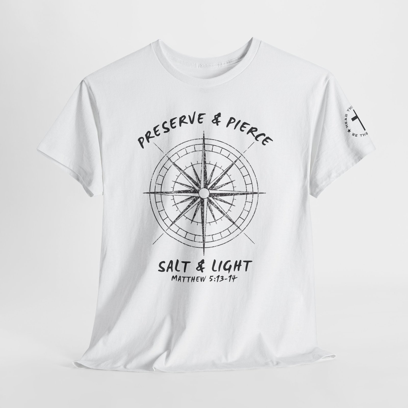 Compass Graphic Tee — "Salt and Light" Inspirational Christian T-Shirt - Image 13
