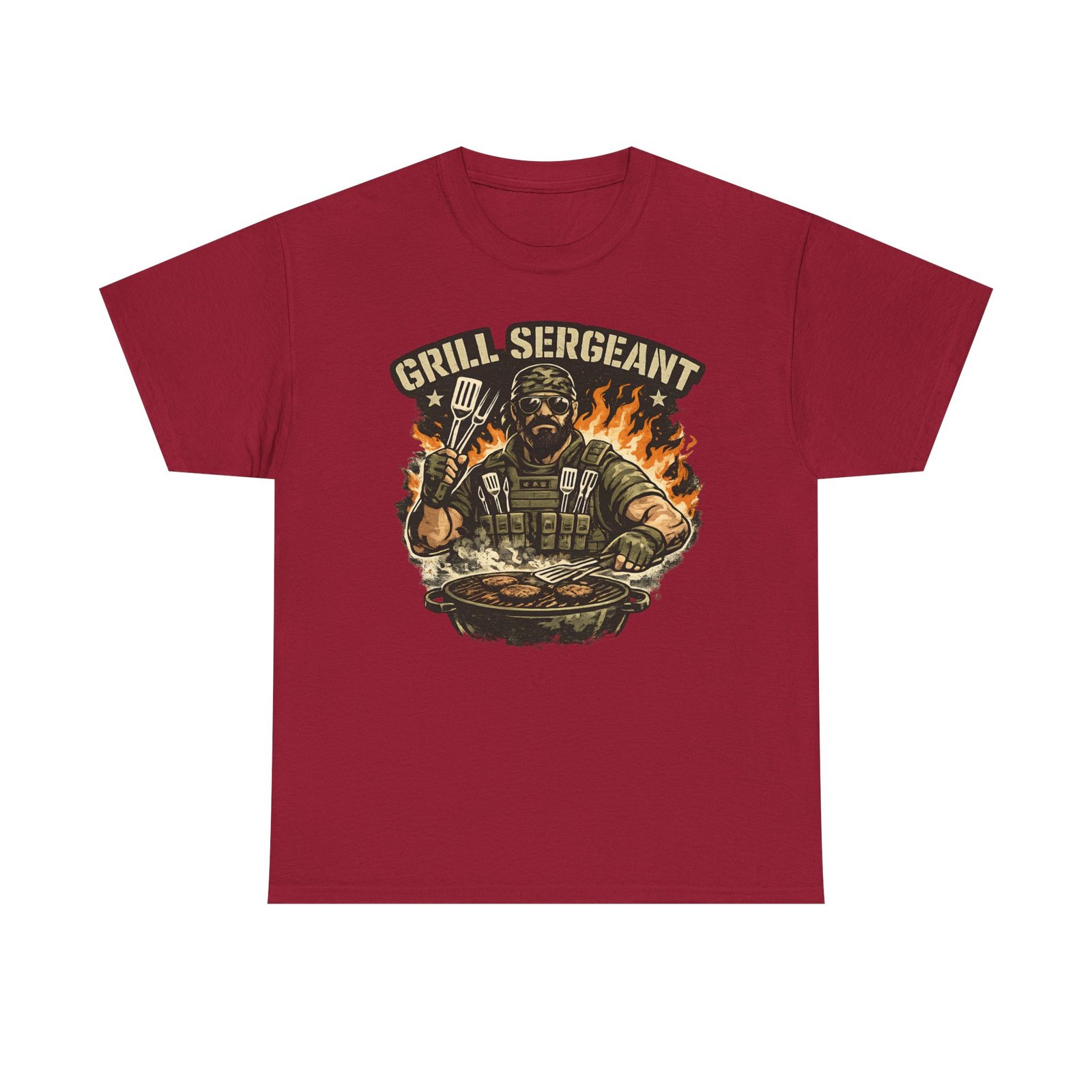 Grill Sergeant Dad T-Shirt — Funny Father’s Day BBQ Tee - Image 62