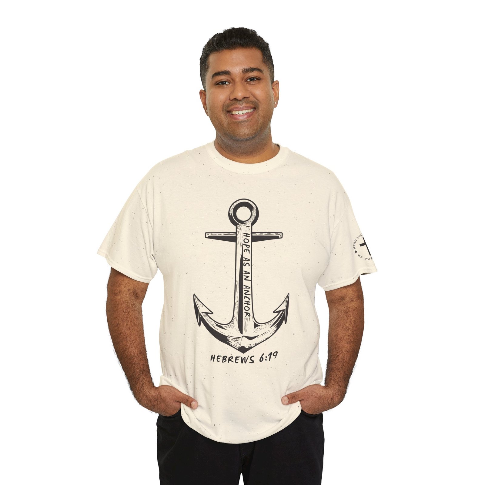 Anchor Faith T-Shirt – Hebrews 6:19 Christian Nautical Tee - Image 58