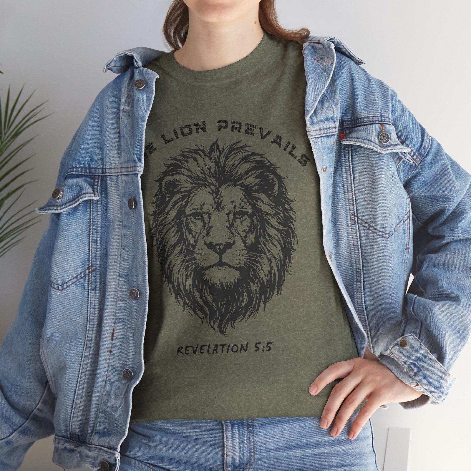 Lion Prevails T-Shirt — 'The Lion Prevails' Revelation 5:5 Christian Tee - Image 46