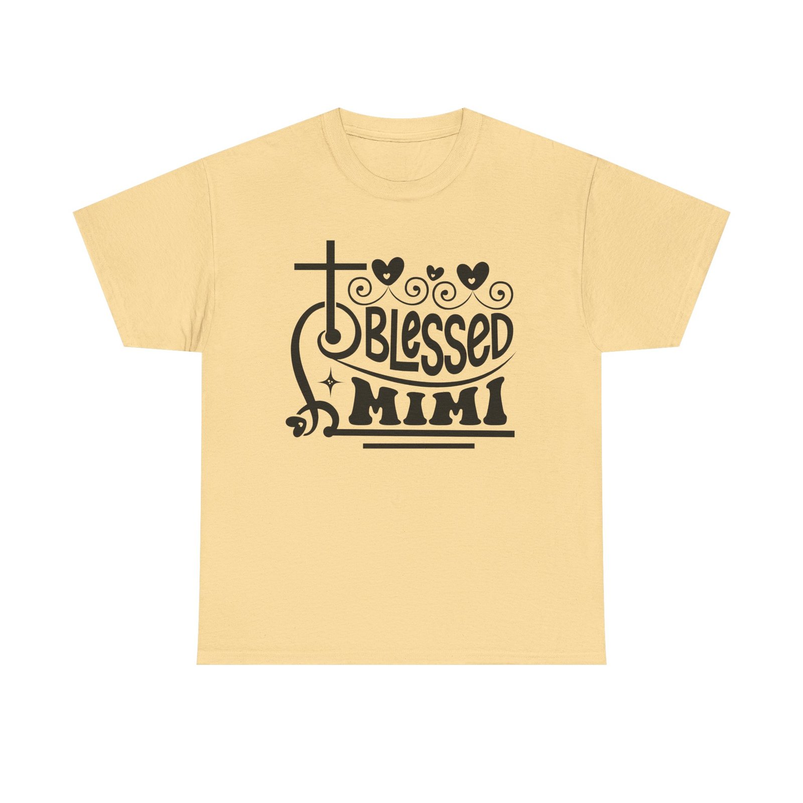 Blessed Mimi Tee — Cross & Hearts Christian Gift for Grandma - Image 23
