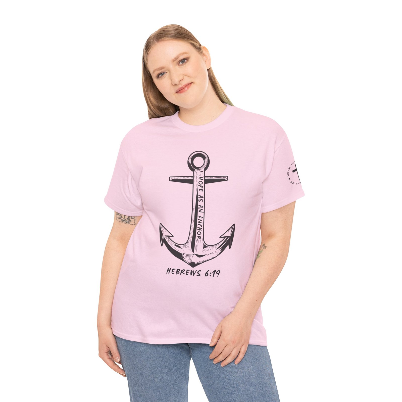 Anchor Faith T-Shirt – Hebrews 6:19 Christian Nautical Tee - Image 106